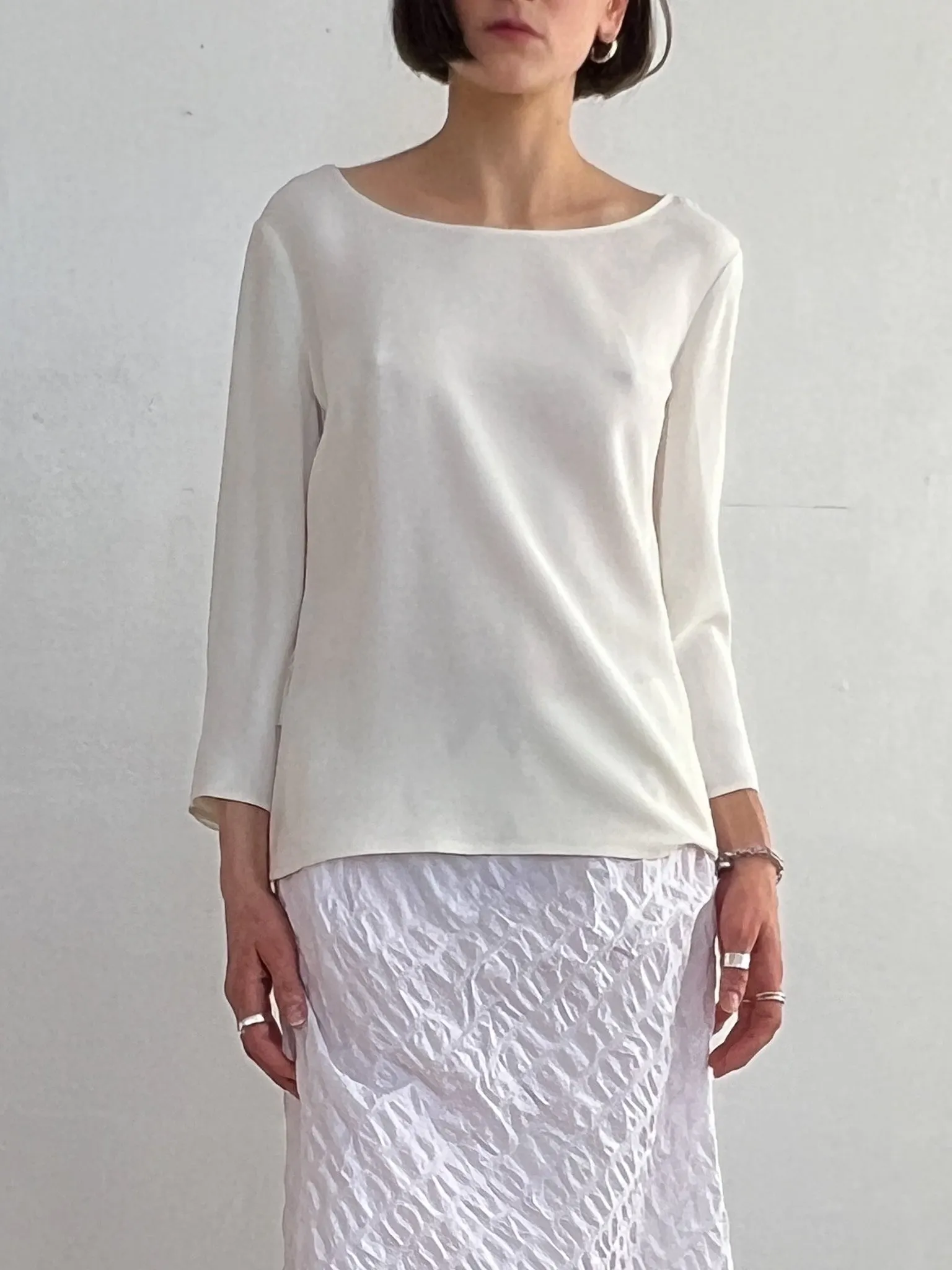 Jil Sander Rosette Bloom Blouse (S)