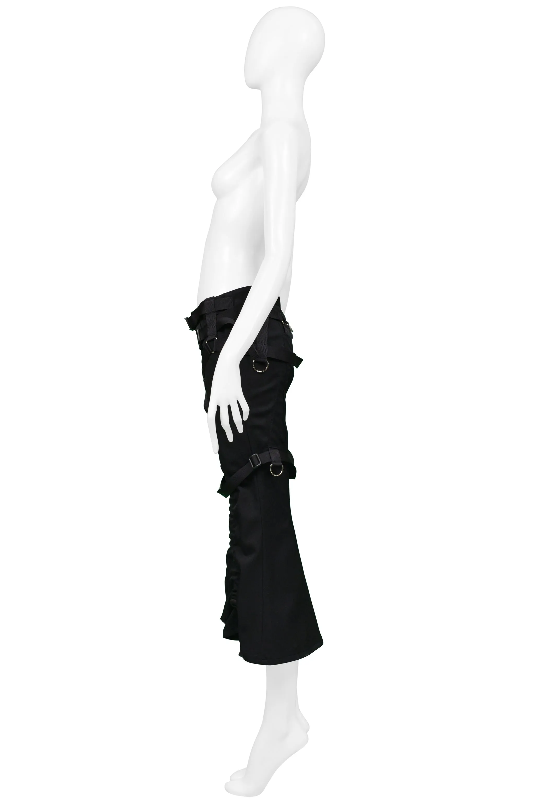 JUNYA WATANABE FOR COMME DES GARCONS BLACK WRAP PARACHUTE PANTS 2003