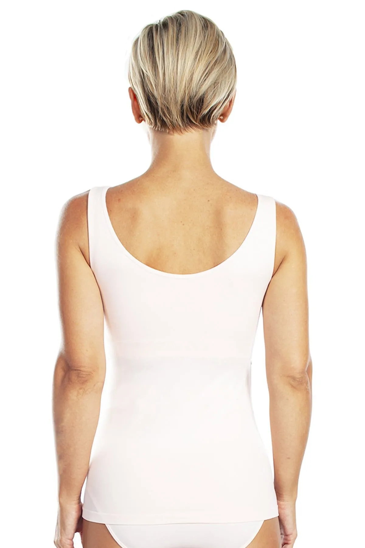 Lace Overlay Seamless Tank with Shelf Bra - FINAL SALE