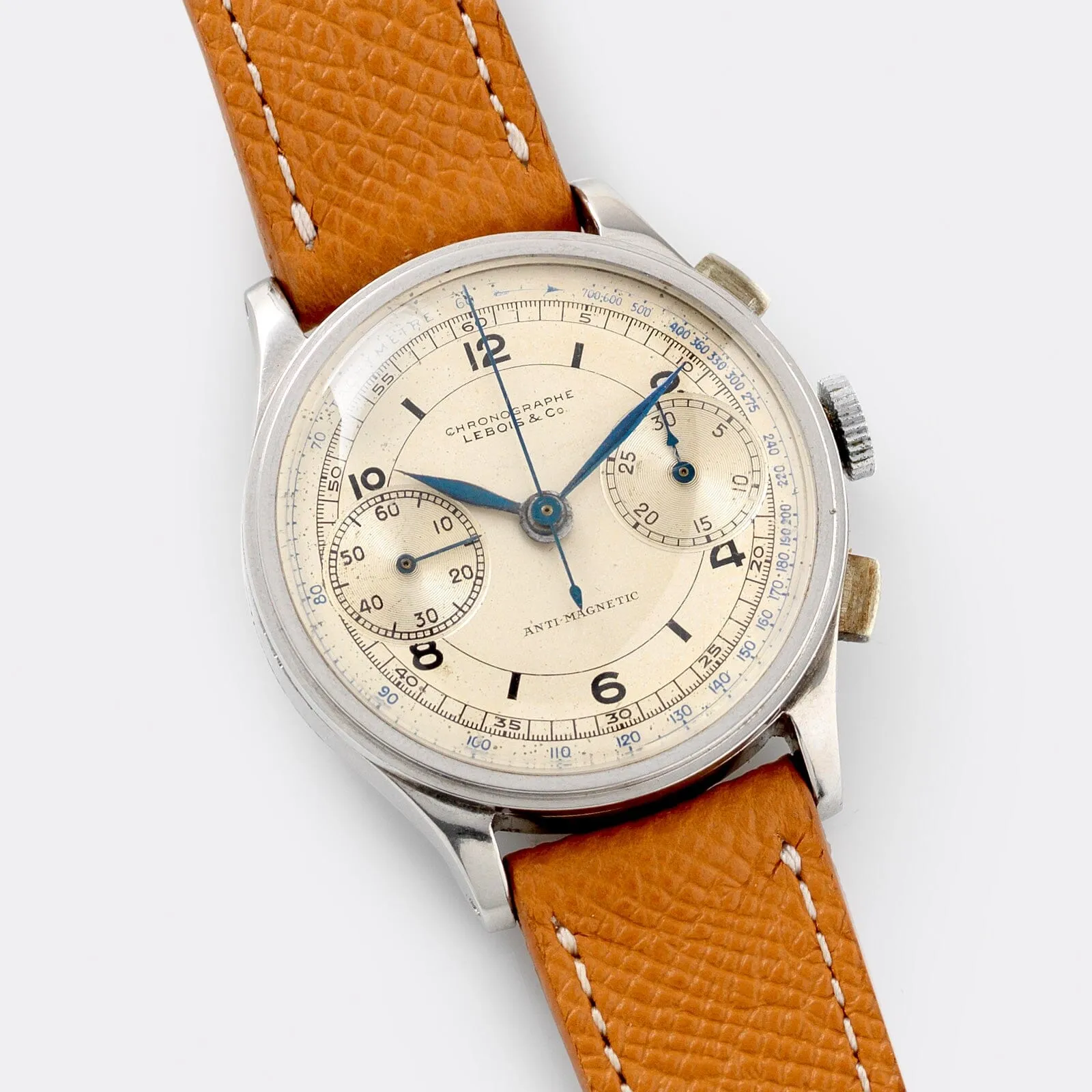 Lebois & Co Steel Chronograph 1940s