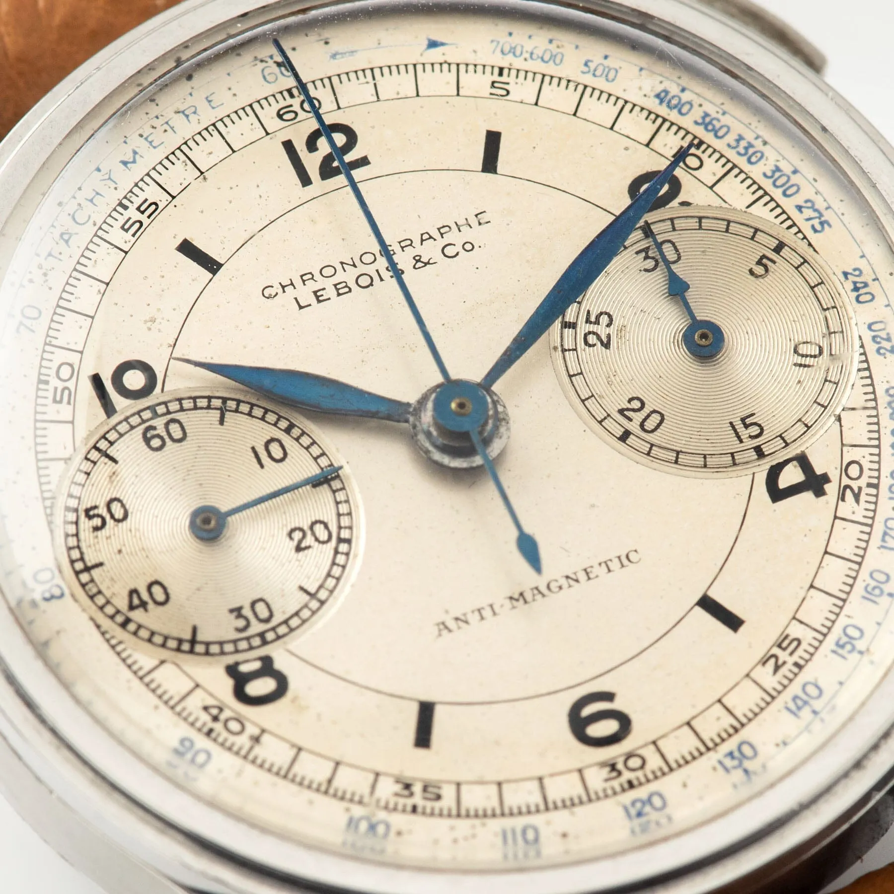 Lebois & Co Steel Chronograph 1940s