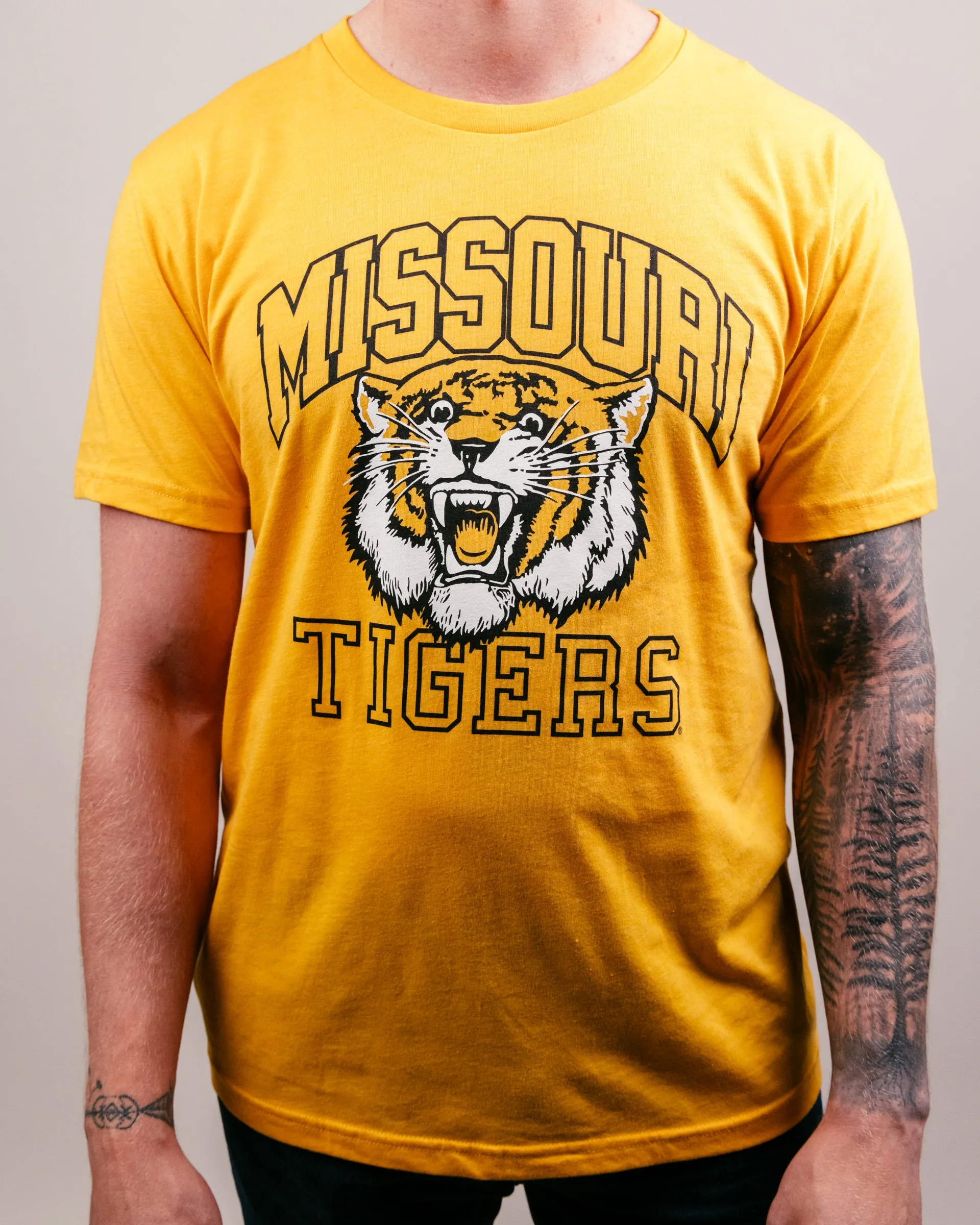 Missouri Tigers Mascot Gold Unisex T-Shirt