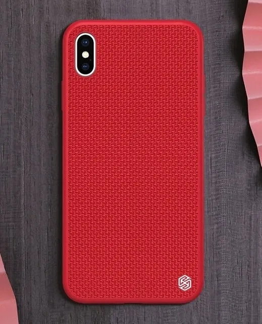 Nillkin Synthetic fiber Carbon PP Plastic Back Cover for iPhone X/Xs / Xs Max /Xr case cover ultra slim for iPhone 5.8''/6.5/6.1