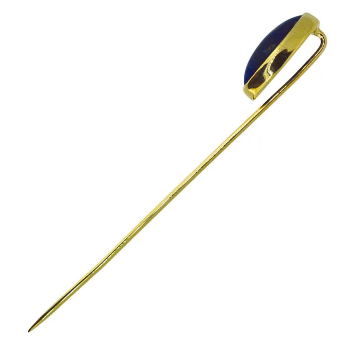 Oval Lapis Tie Pin