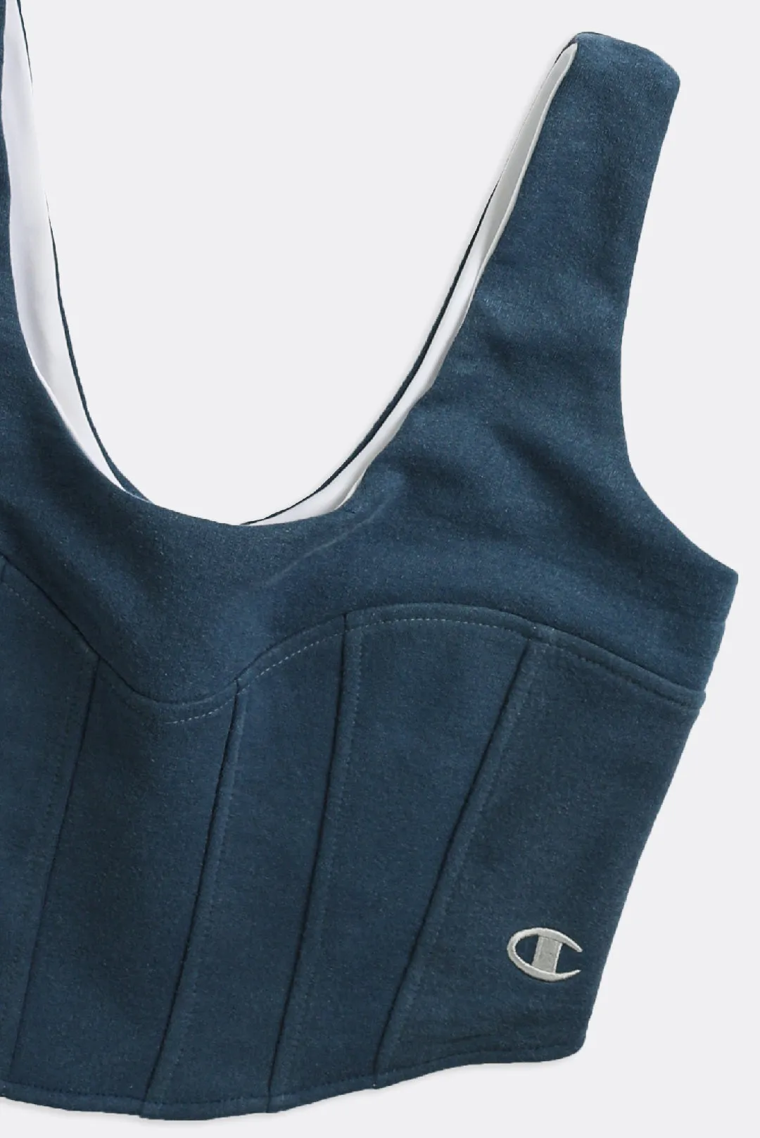 Rework Champion Sweatshirt Bustier - L