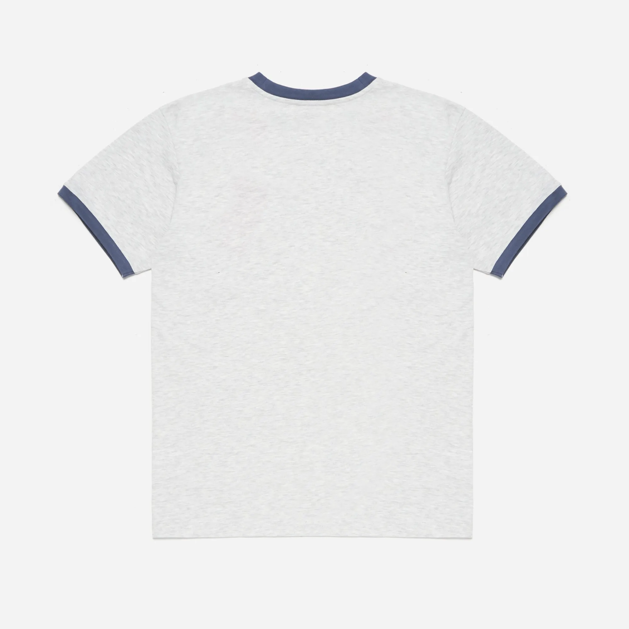 RINGER T-SHIRT - GREY / INDIGO