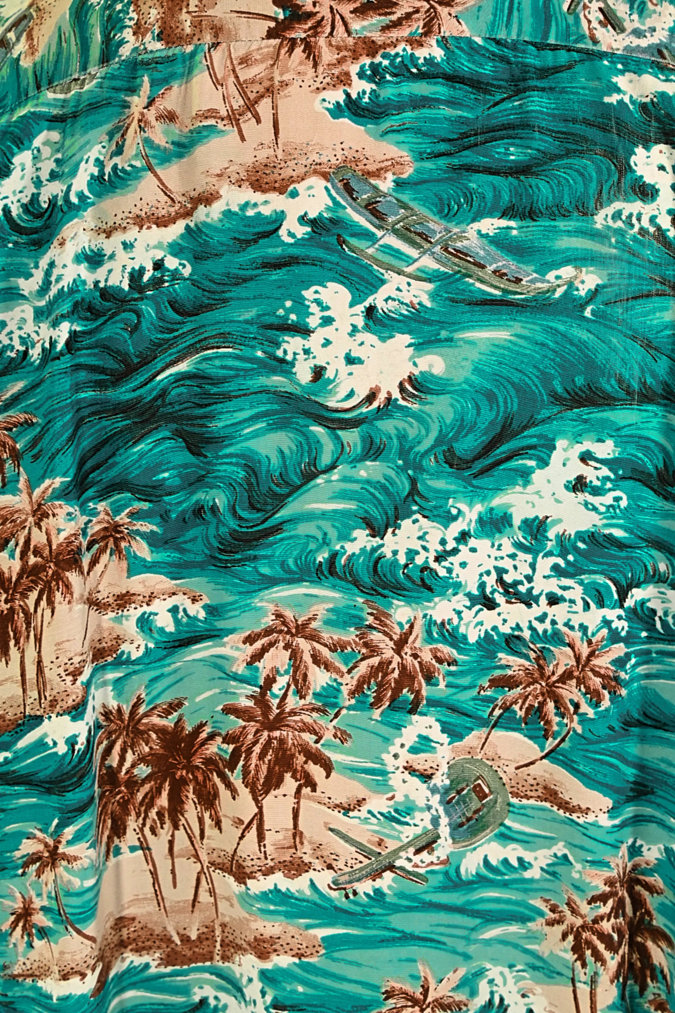 SOLD Penny's Vintage 50s Rayon Hawaiian Shirt, Made in Japan Aloha Shirt L