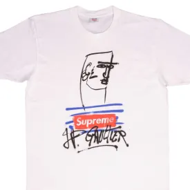 SUPREME X JEAN PAUL GAULTIER GRAFITI BOX LOGO SS19 TEE SHIRT LARGE MADE IN USA