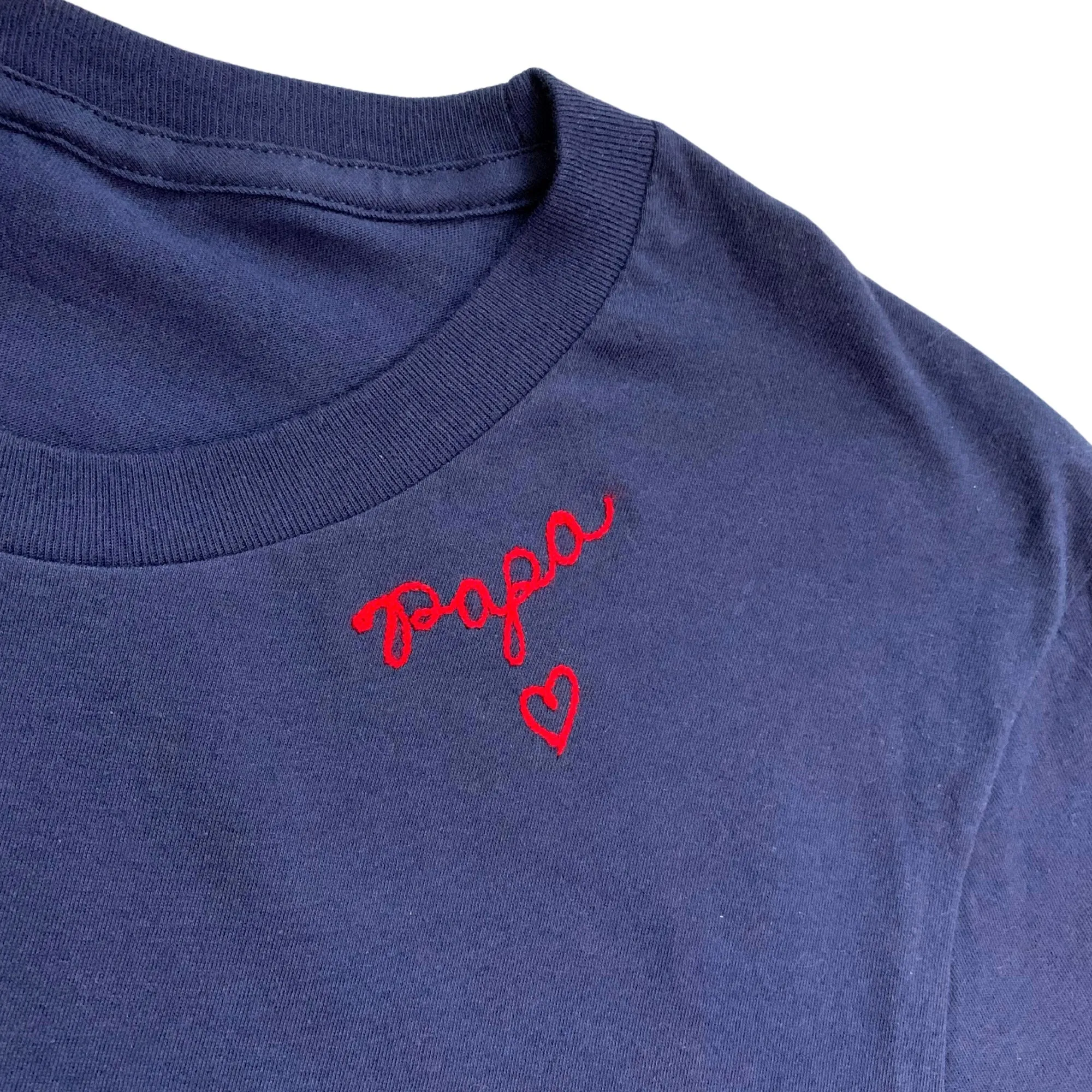 The Adult Chainstitch T-Shirt - Navy