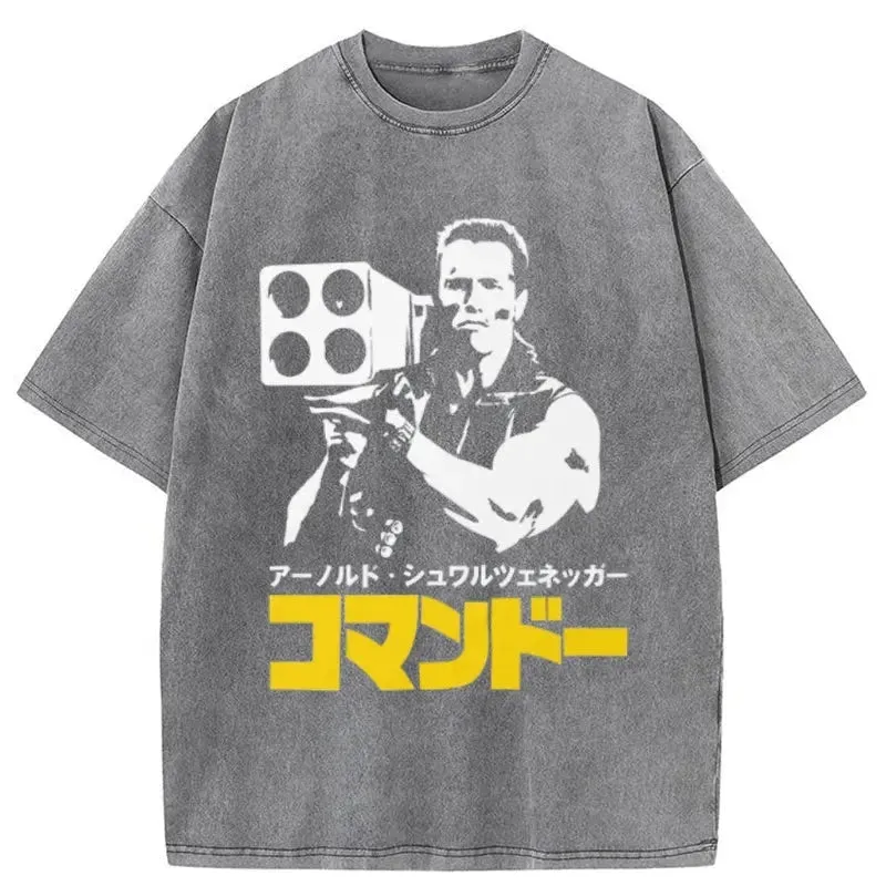 Tokyo-Tiger Commando In Japanese Washed T-Shirt