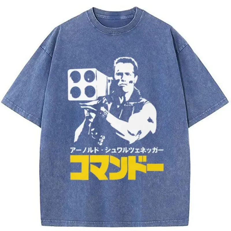 Tokyo-Tiger Commando In Japanese Washed T-Shirt