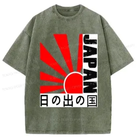 Tokyo-Tiger Country Of Sunrise Japan Sun Washed T-Shirt