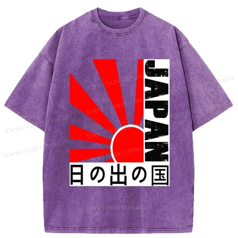 Tokyo-Tiger Country Of Sunrise Japan Sun Washed T-Shirt