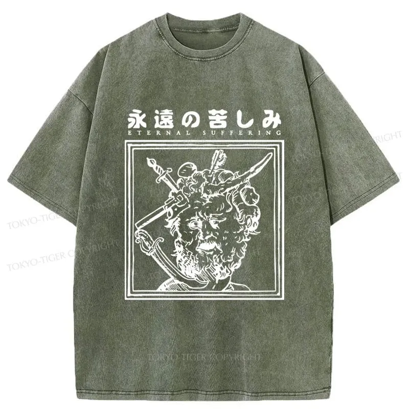 Tokyo-Tiger Eternal Suffering Washed T-Shirt