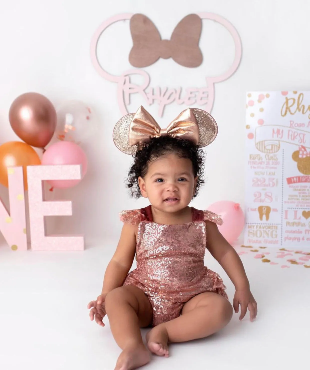 TOP SELLER - Primrose Rose Gold Sequin Birthday Set