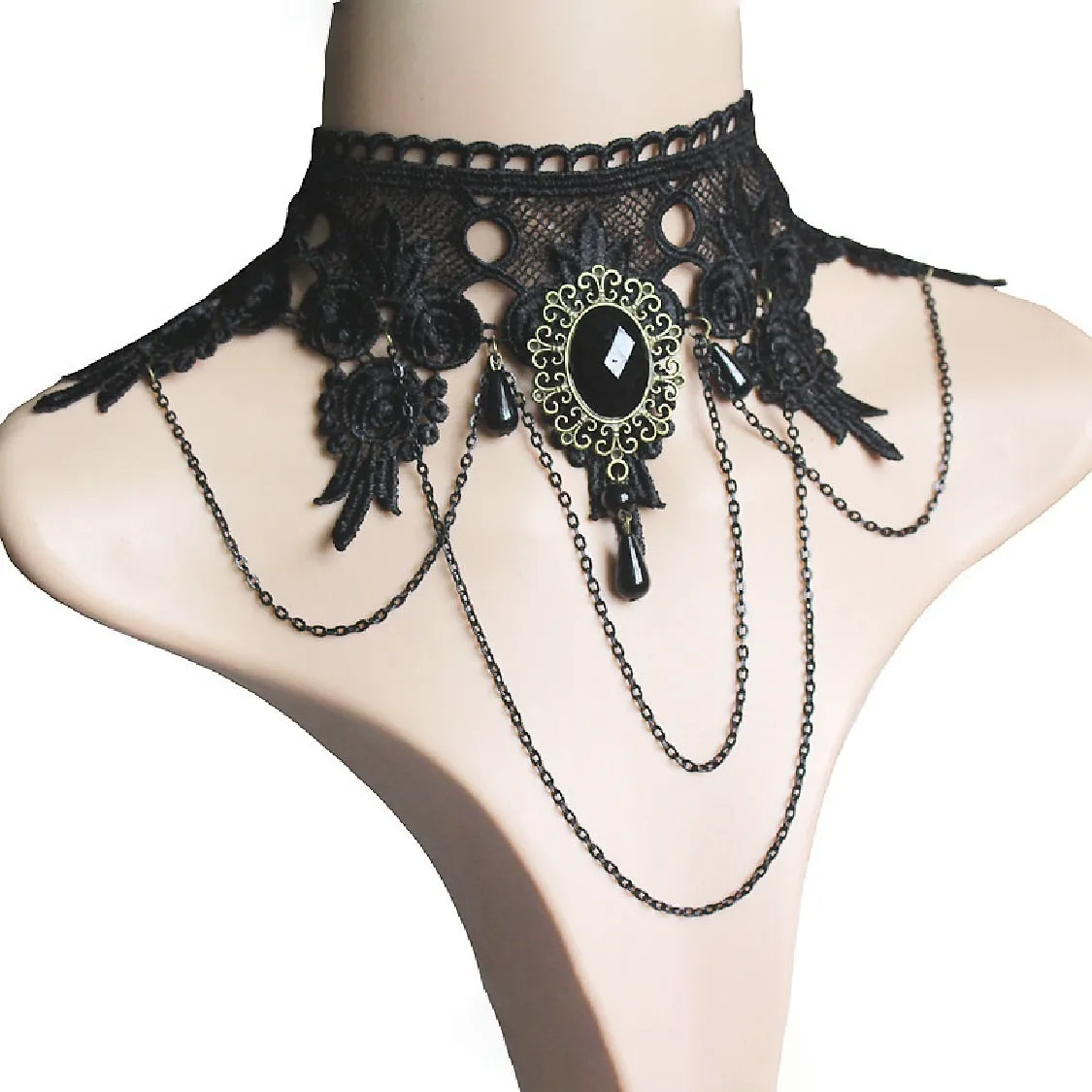 Velvet Choker, Vintage Sexy Lace Necklace with Pendants variety