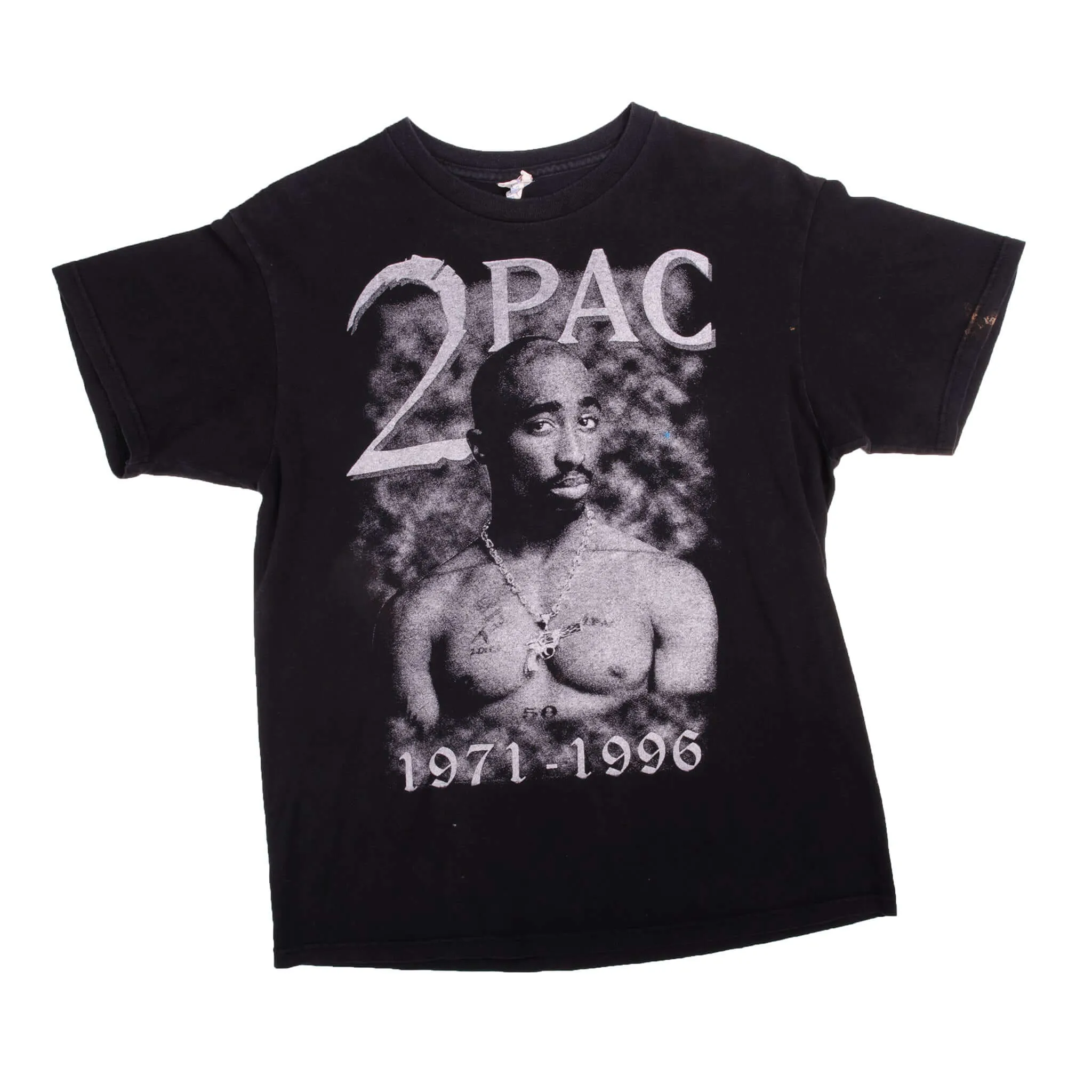 VINTAGE 2PAC RAP 1971 1996 TEE SHIRT 1990s SIZE MEDIUM