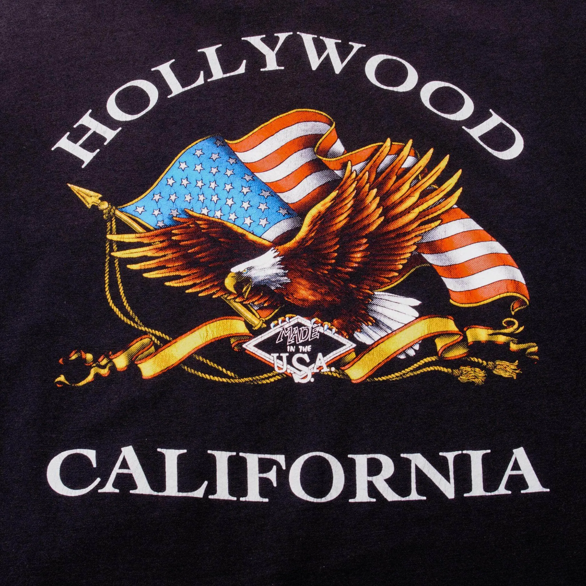 VINTAGE 3D EMBLEM HARLEY DAVIDSON CALFORNIA TEE SHIRT LARGE MADE USA 1992