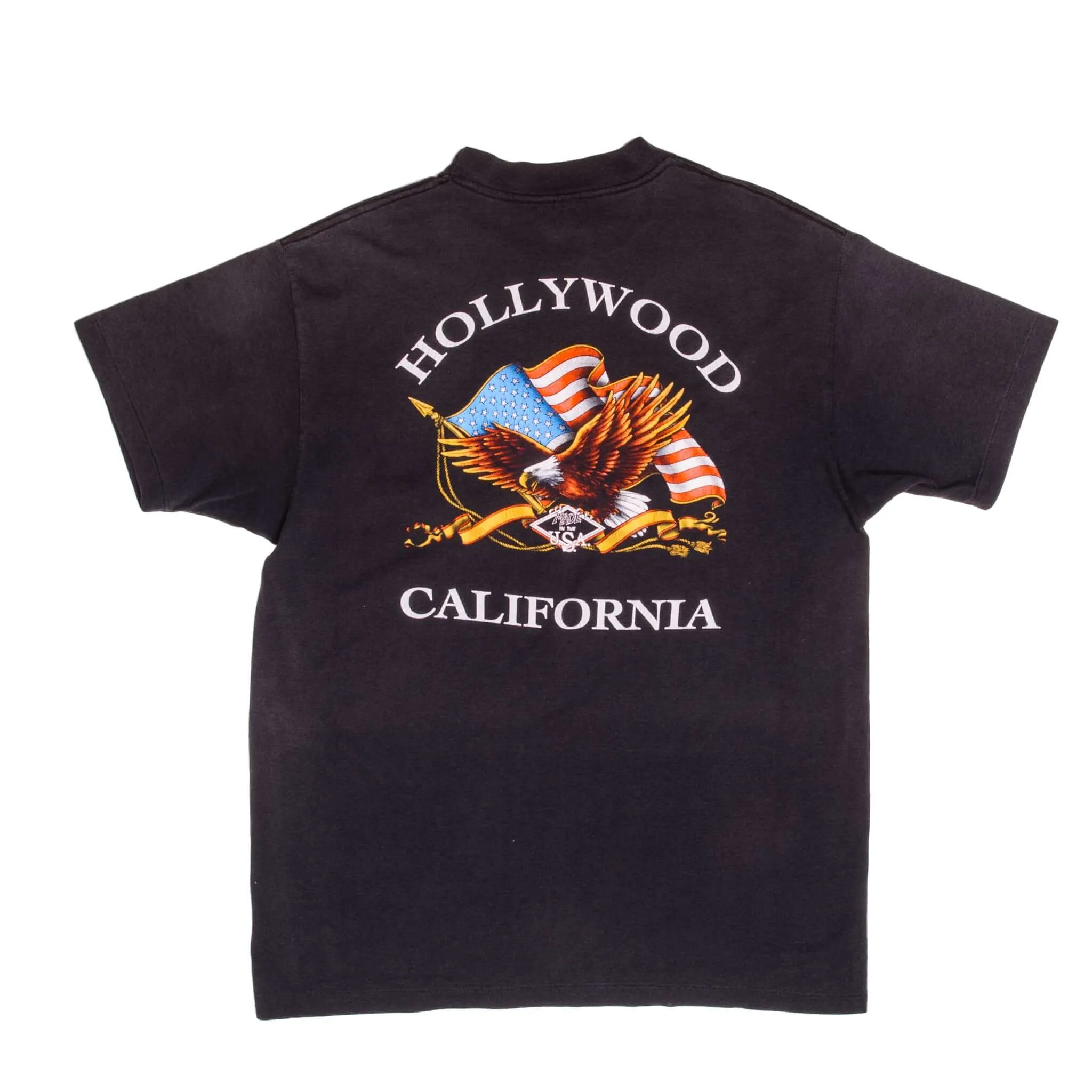 VINTAGE 3D EMBLEM HARLEY DAVIDSON CALFORNIA TEE SHIRT LARGE MADE USA 1992