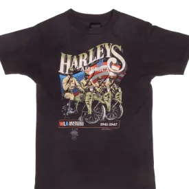 VINTAGE  3D EMBLEM HARLEY DAVIDSON TEE SHIRT 1985 SIZE SMALL MADE IN USA