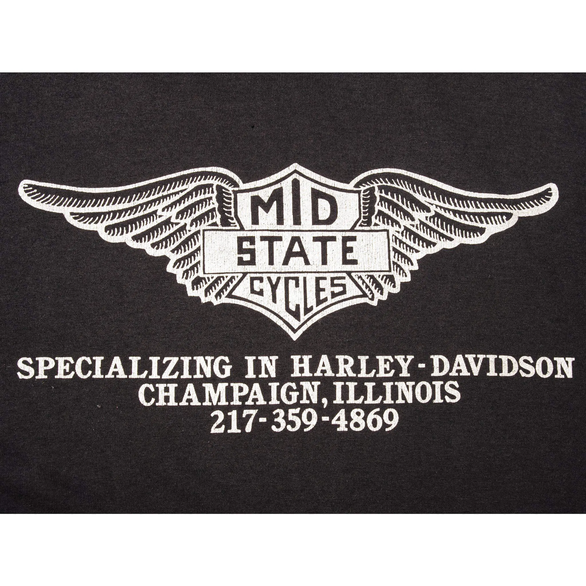 VINTAGE 3D EMBLEM HARLEY DAVIDSON TEE SHIRT 1991 SIZE LARGE MADE IN USA