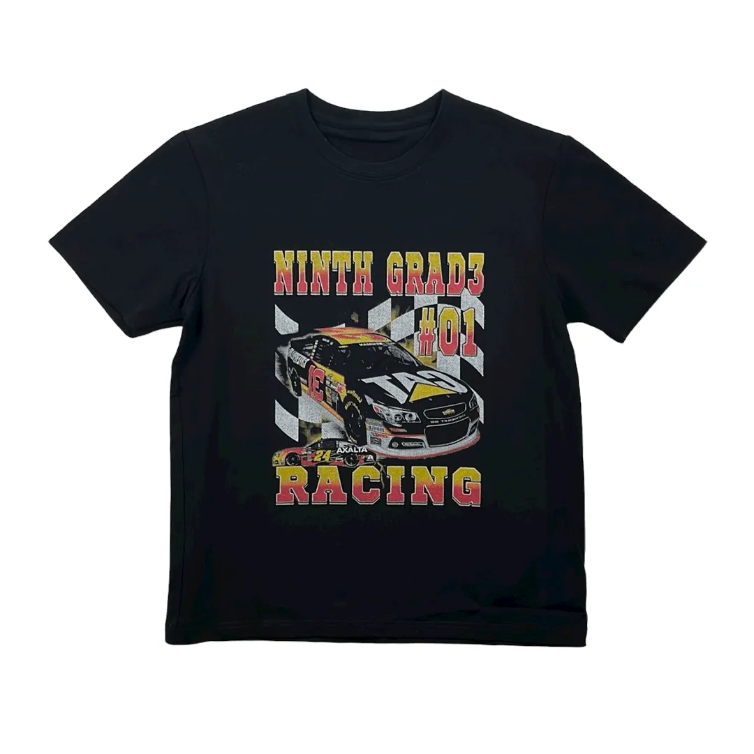 Vintage 90s Black NASCAR Racing Spell-Out Tee - Small