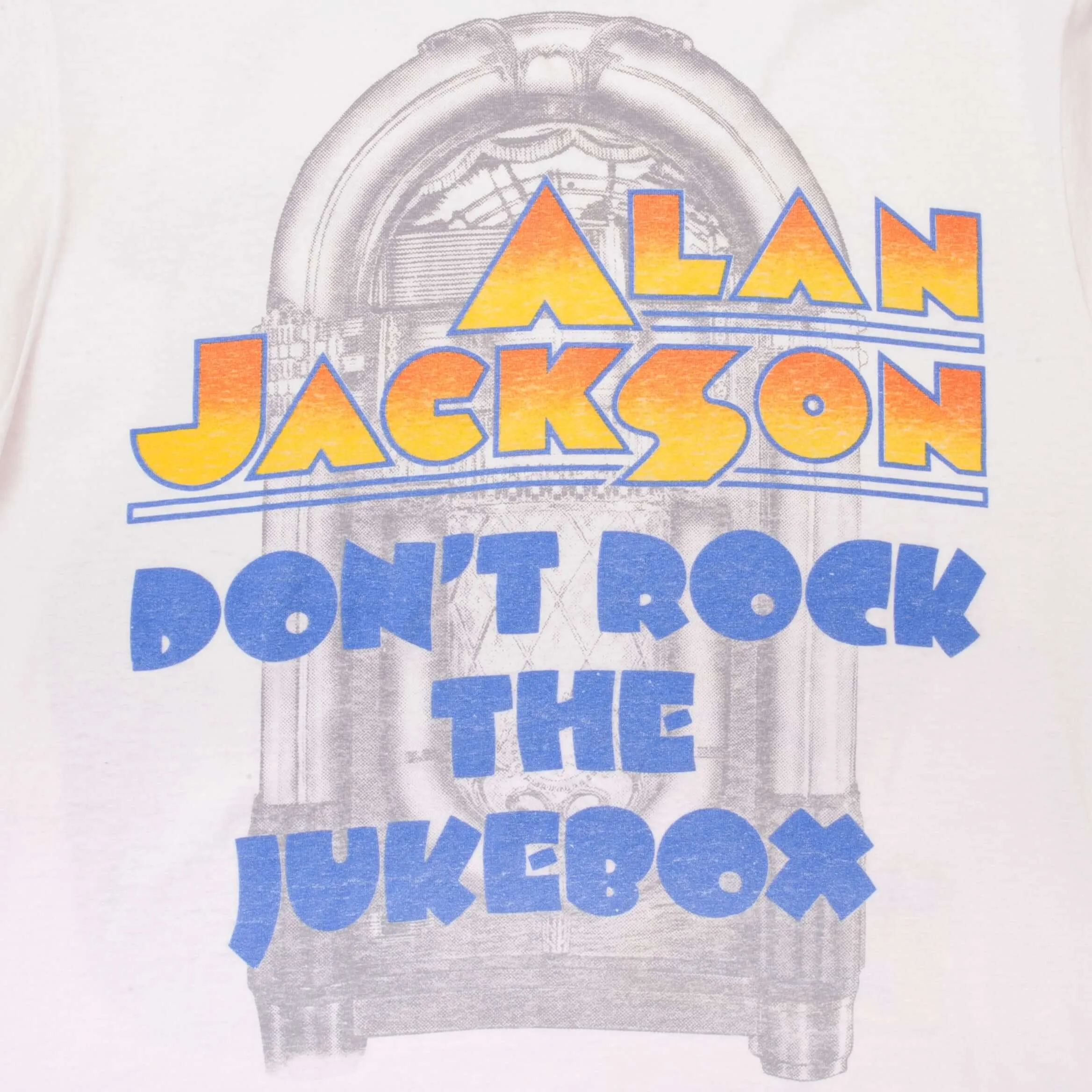 VINTAGE ALAN JACKSON DON'T ROCK THE JUKEBOX TEE SHIRT 1993 MEDIUM MADE IN USA