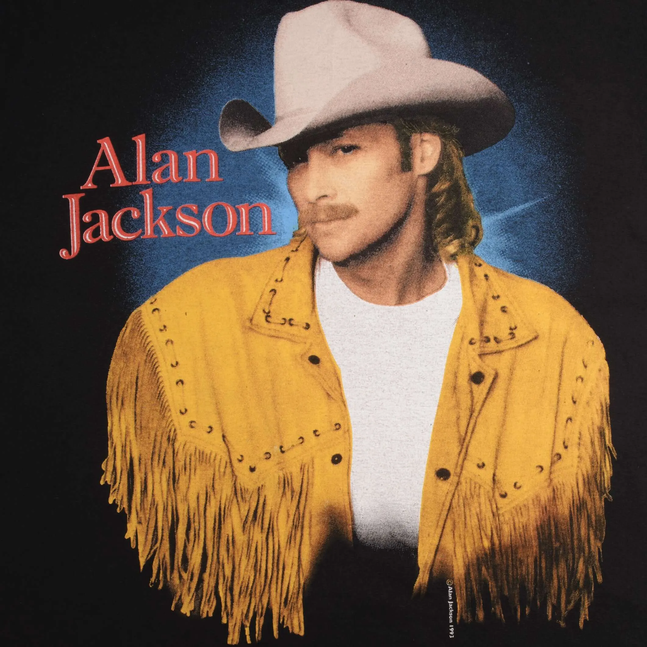 VINTAGE ALAN JACKSON TEE SHIRT 1993 SIZE LARGE MADE IN USA