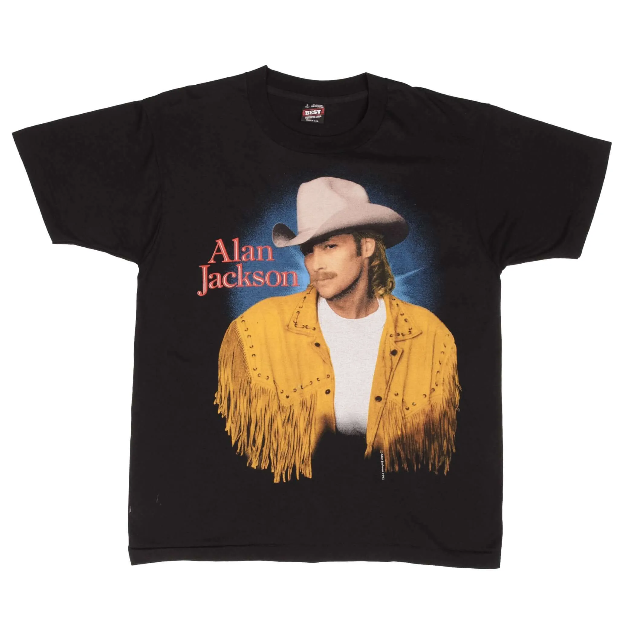 VINTAGE ALAN JACKSON TEE SHIRT 1993 SIZE LARGE MADE IN USA