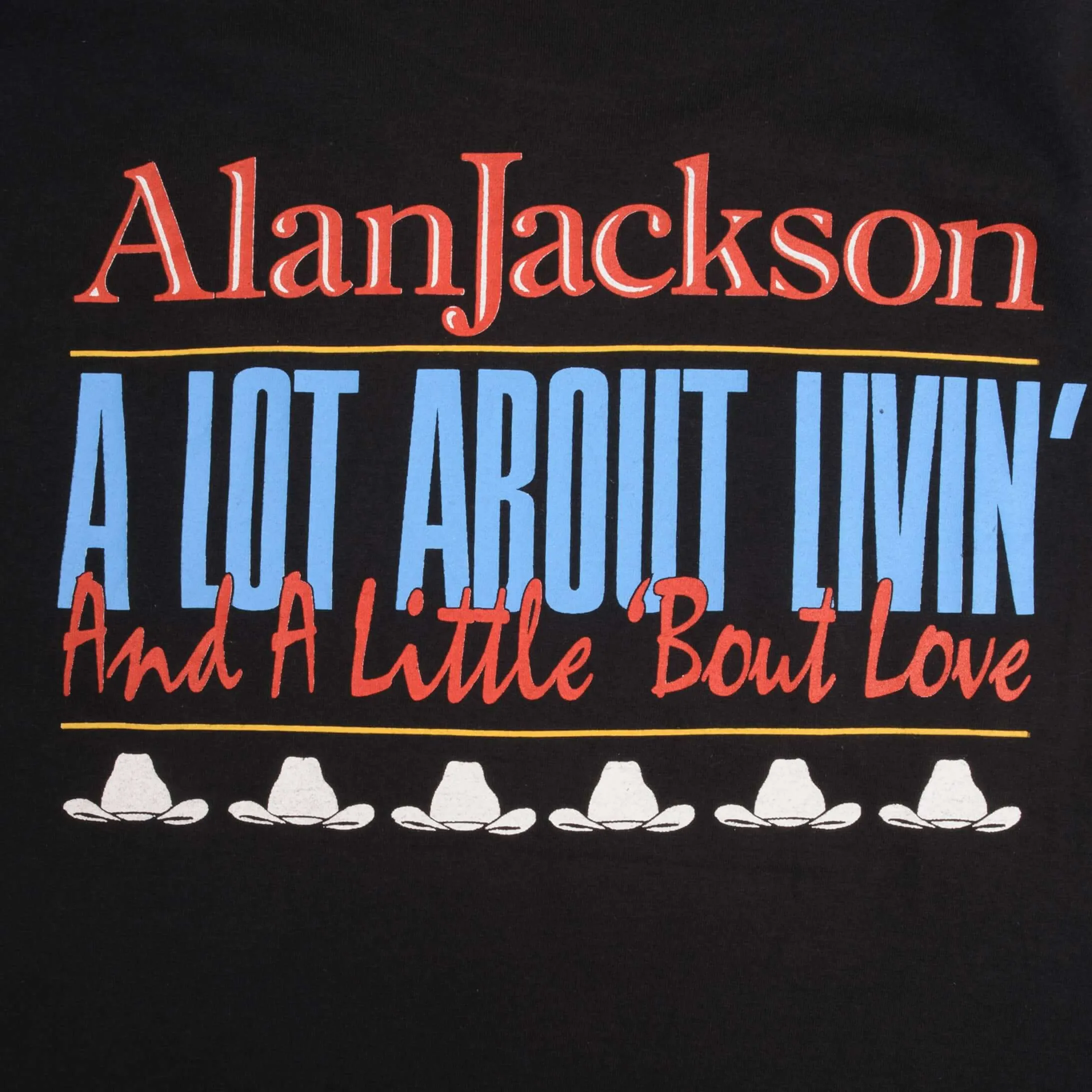 VINTAGE ALAN JACKSON TEE SHIRT 1993 SIZE LARGE MADE IN USA