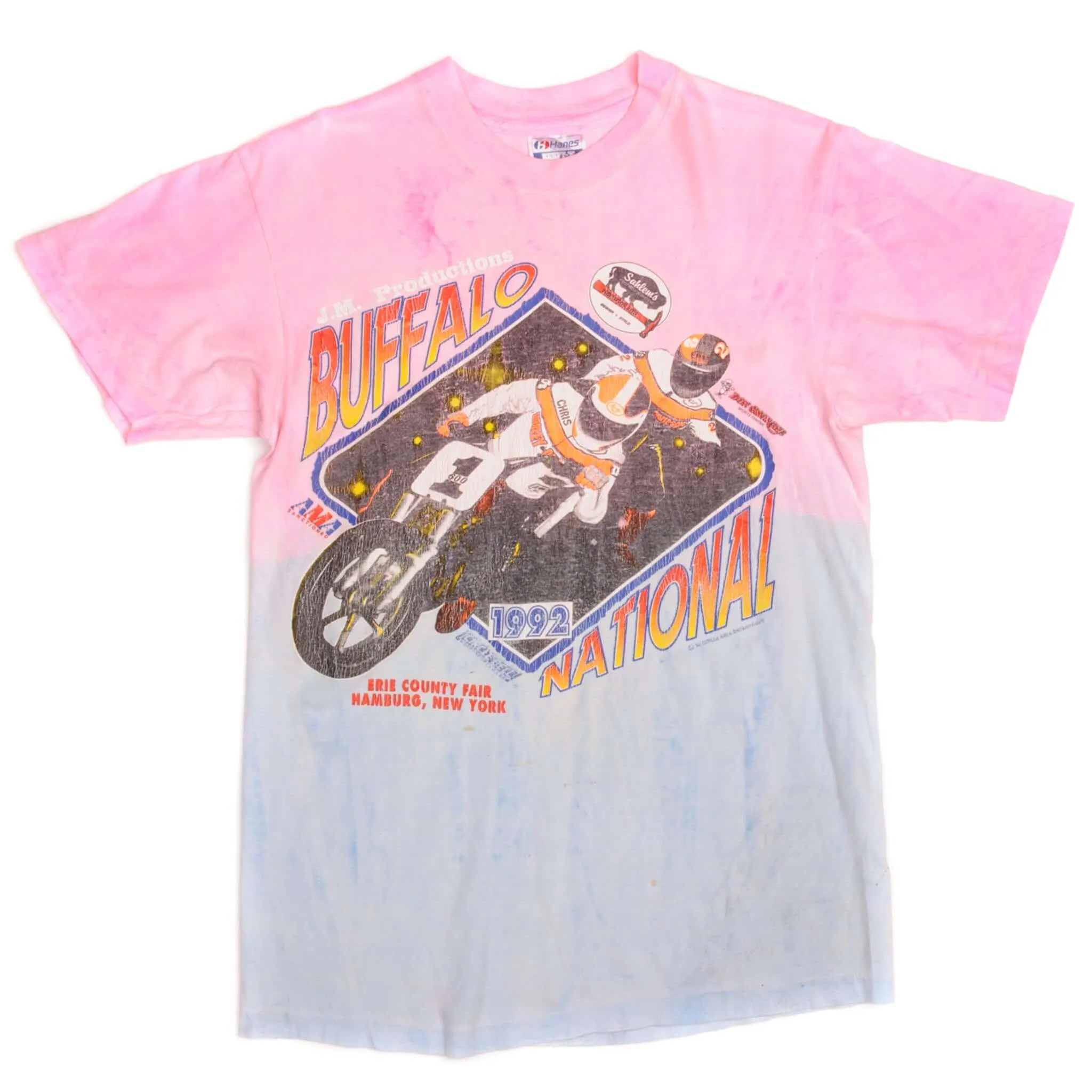 VINTAGE AMA BUFFALO NATIONAL MOTOCROSS TEE SHIRT 1992 SIZE SMALL