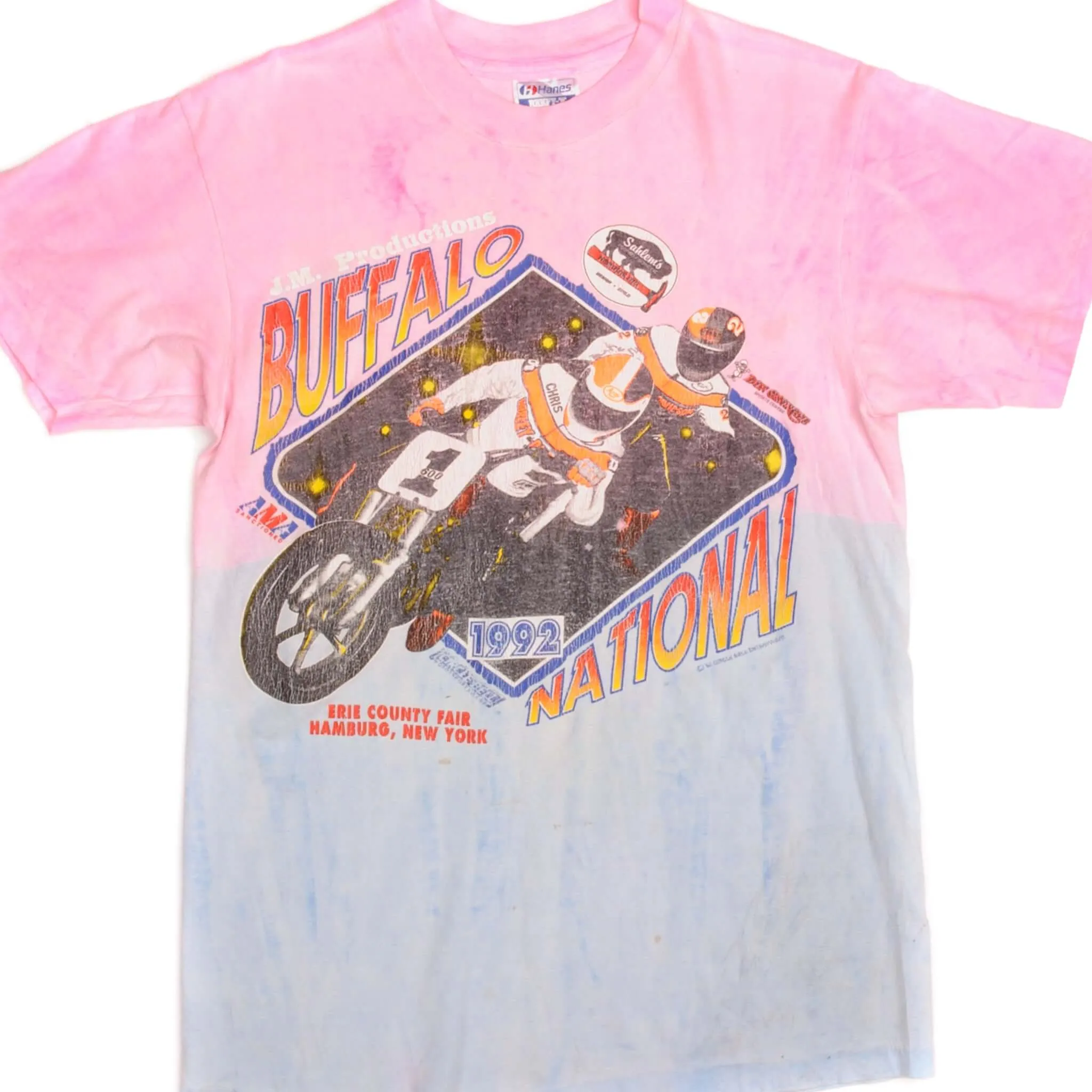 VINTAGE AMA BUFFALO NATIONAL MOTOCROSS TEE SHIRT 1992 SIZE SMALL