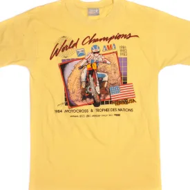 VINTAGE AMA WORLD CHAMPION MOTOCROSS DAVID BAILEY TEE SHIRT 1984 MEDIUM MADE USA