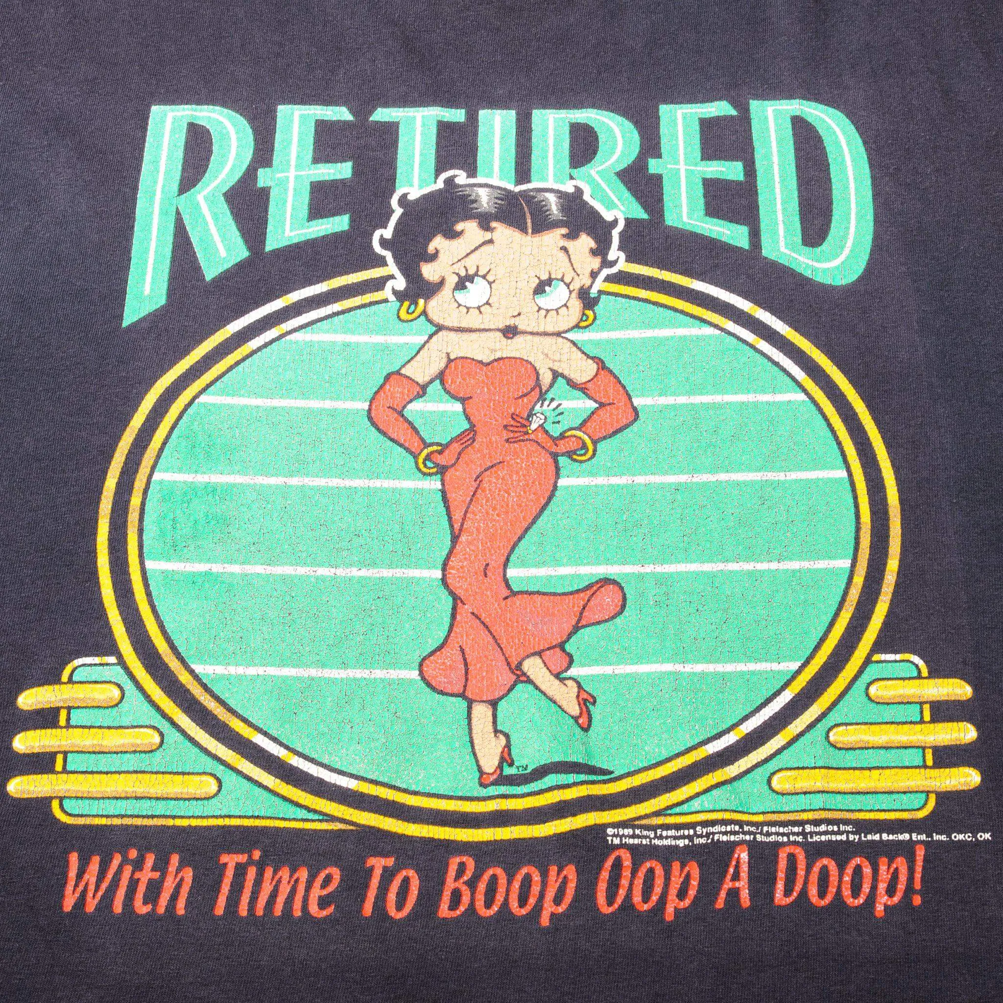 VINTAGE BETTY BOOP TEE SHIRT 1989 SIZE LARGE