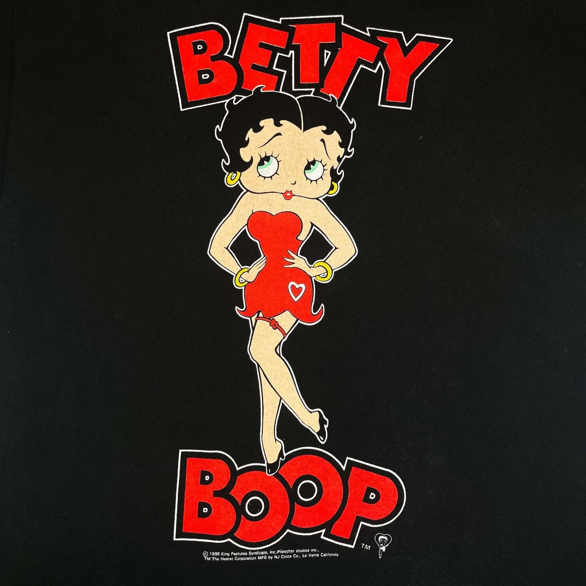 VINTAGE BETTY BOOP TEE SHIRT 1996 SIZE MEDIUM