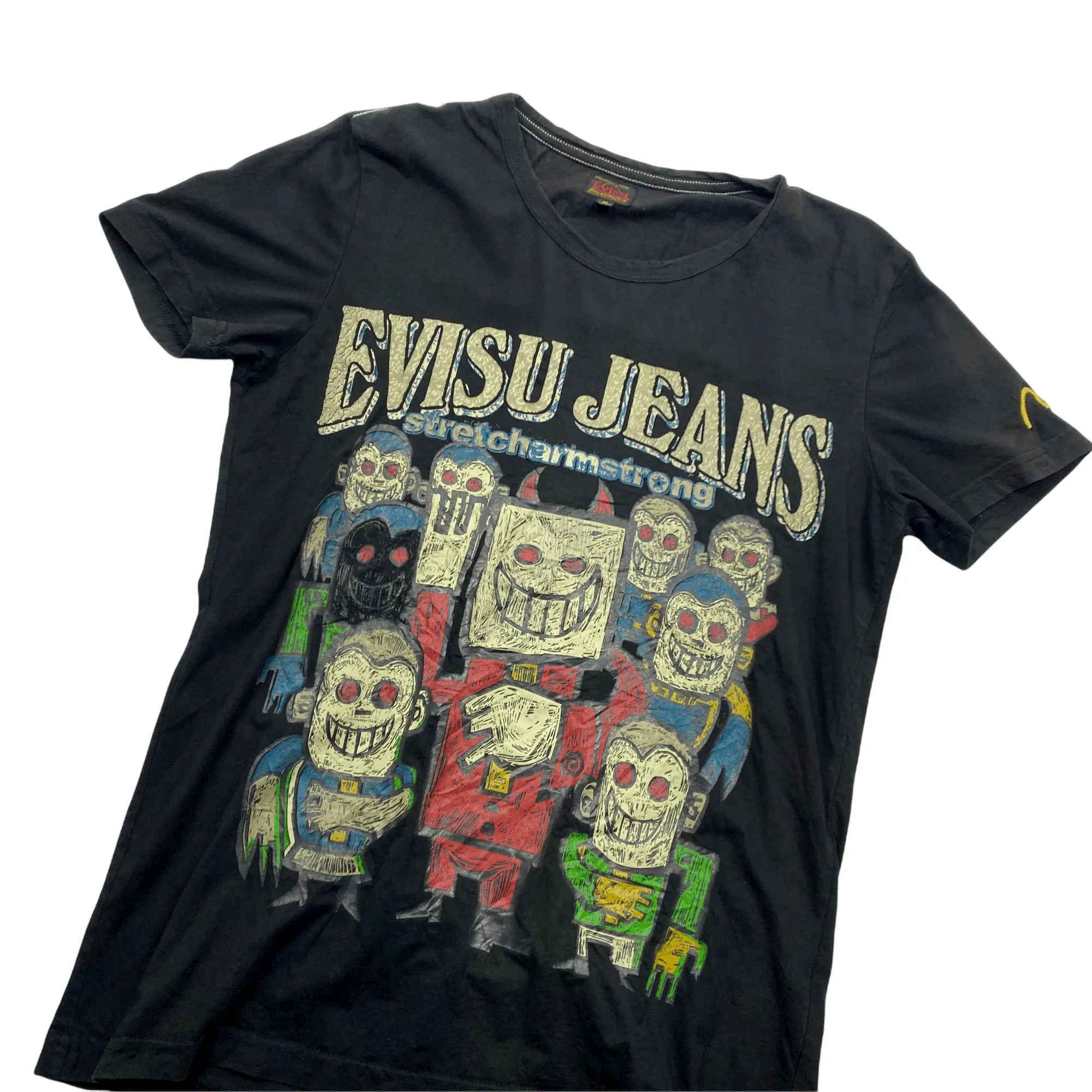 Vintage Black Evisu Tee - Medium