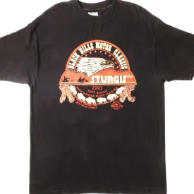 VINTAGE BLACK HILLS MOTOR CLASSIC STURGIS TEE SHIRT 1992 SIZE LARGE MADE IN USA