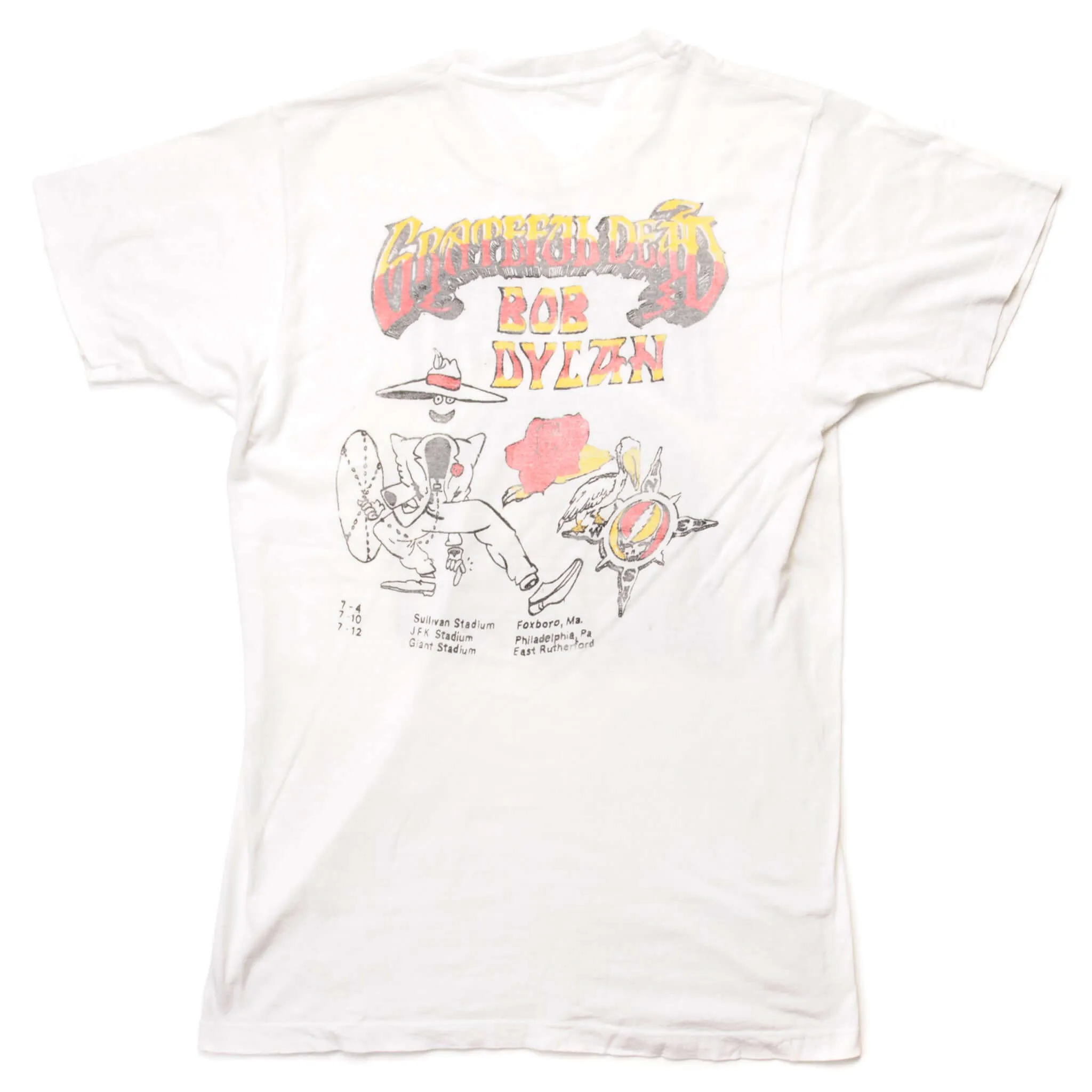 VINTAGE BOB DYLAN AND GRATEFUL DEAD TEE SHIRT 1987 SIZE SMALL