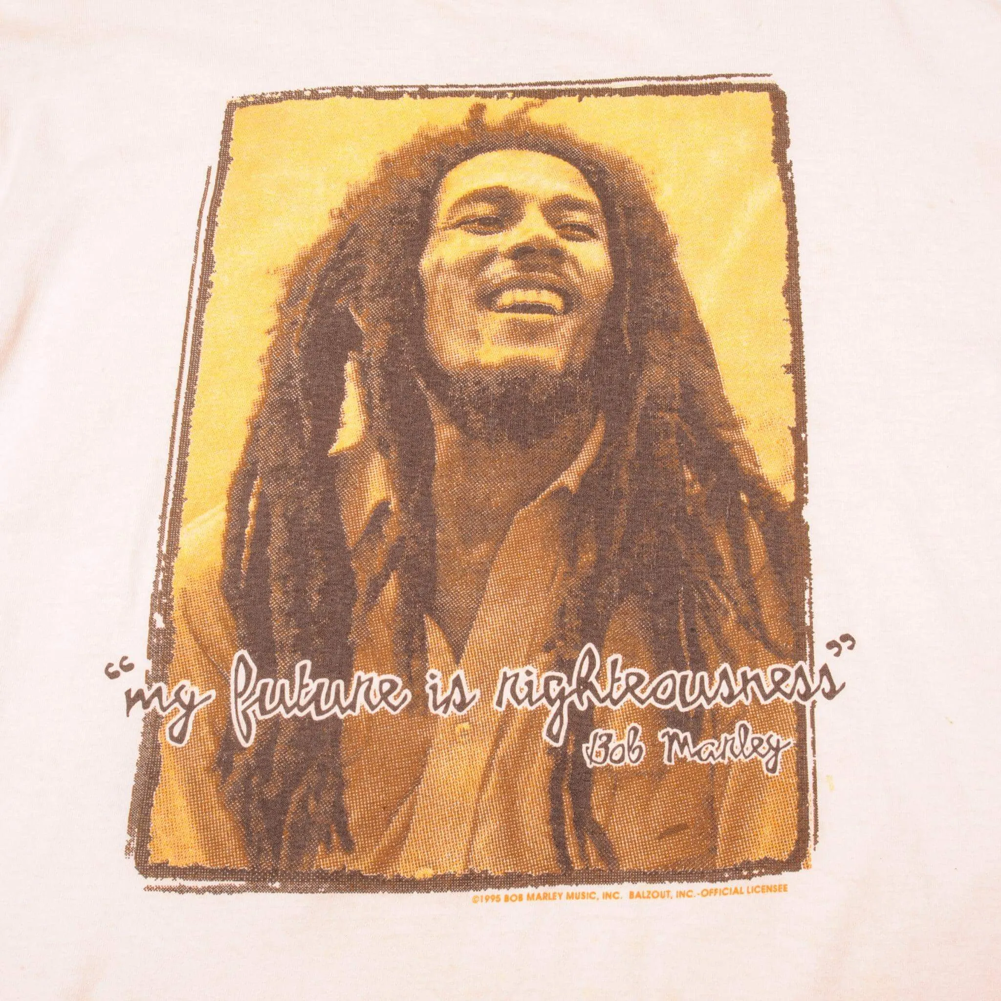 VINTAGE BOB MARLEY TEE SHIRT 1995 SIZE XL MADE IN USA