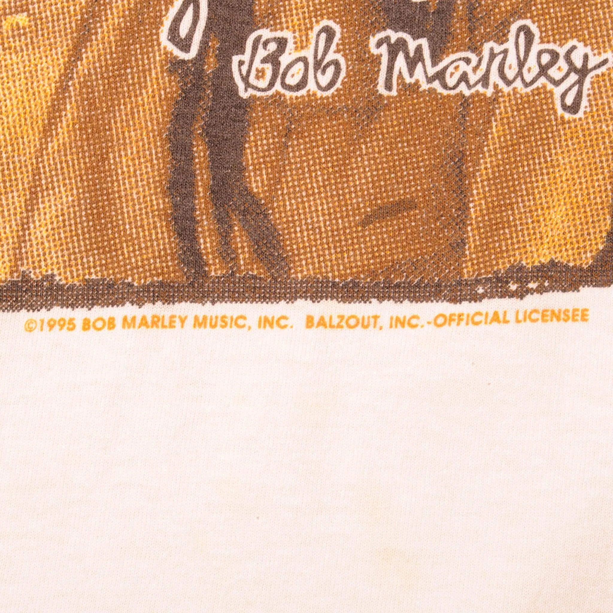 VINTAGE BOB MARLEY TEE SHIRT 1995 SIZE XL MADE IN USA