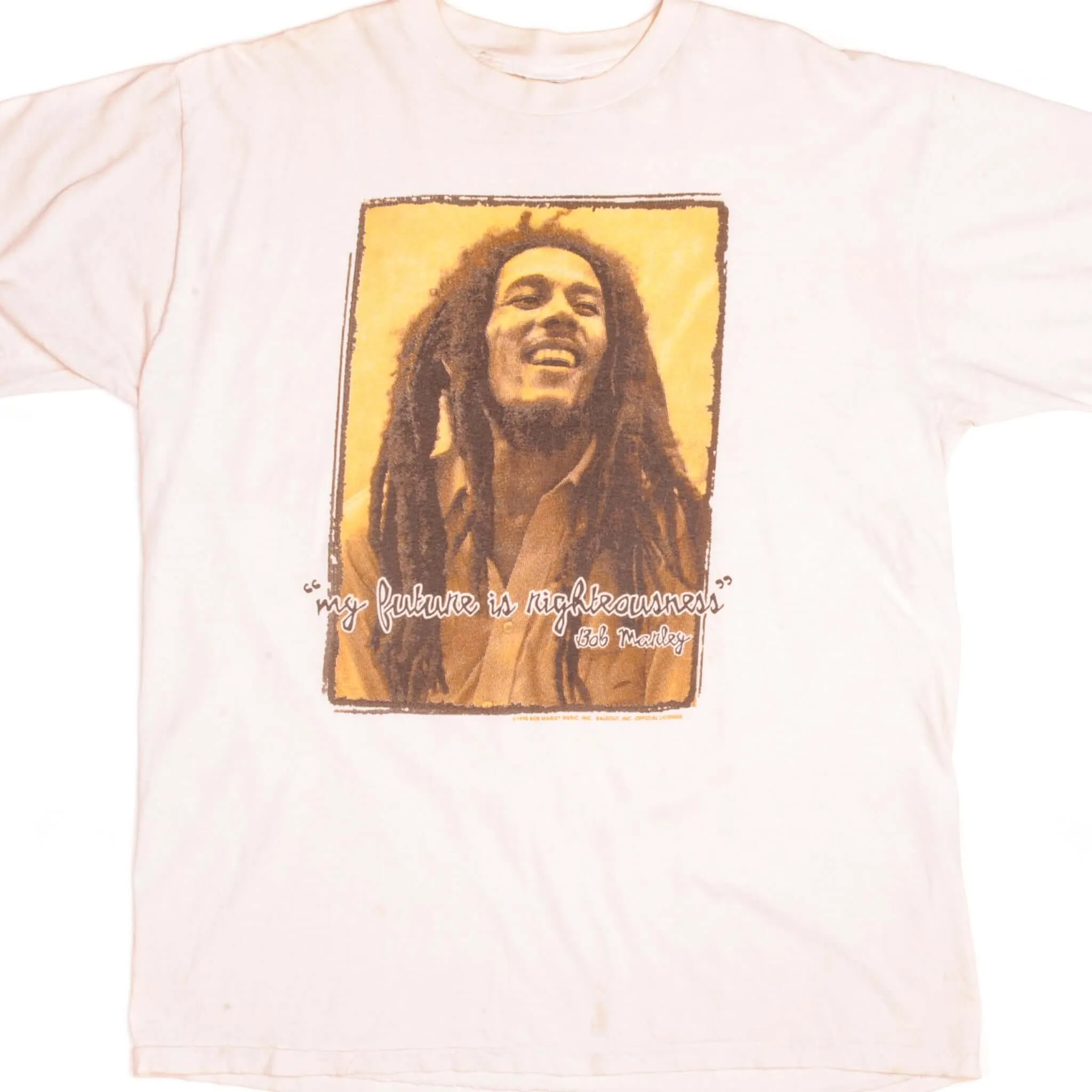 VINTAGE BOB MARLEY TEE SHIRT 1995 SIZE XL MADE IN USA