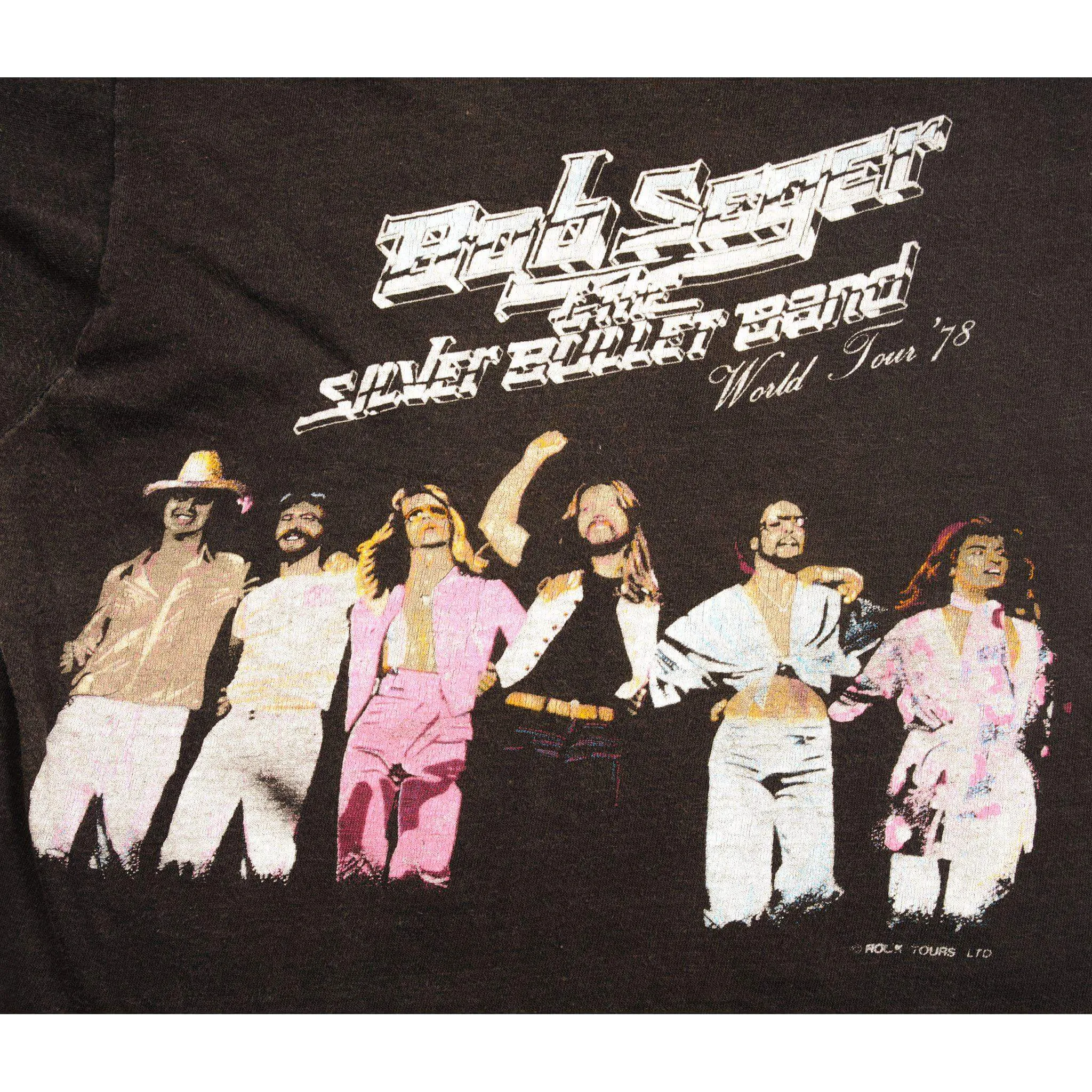 VINTAGE BOB SEGER THE SILVER BULLET BAND WORLD TOUR 78 TEE SHIRT SMALL MADE USA