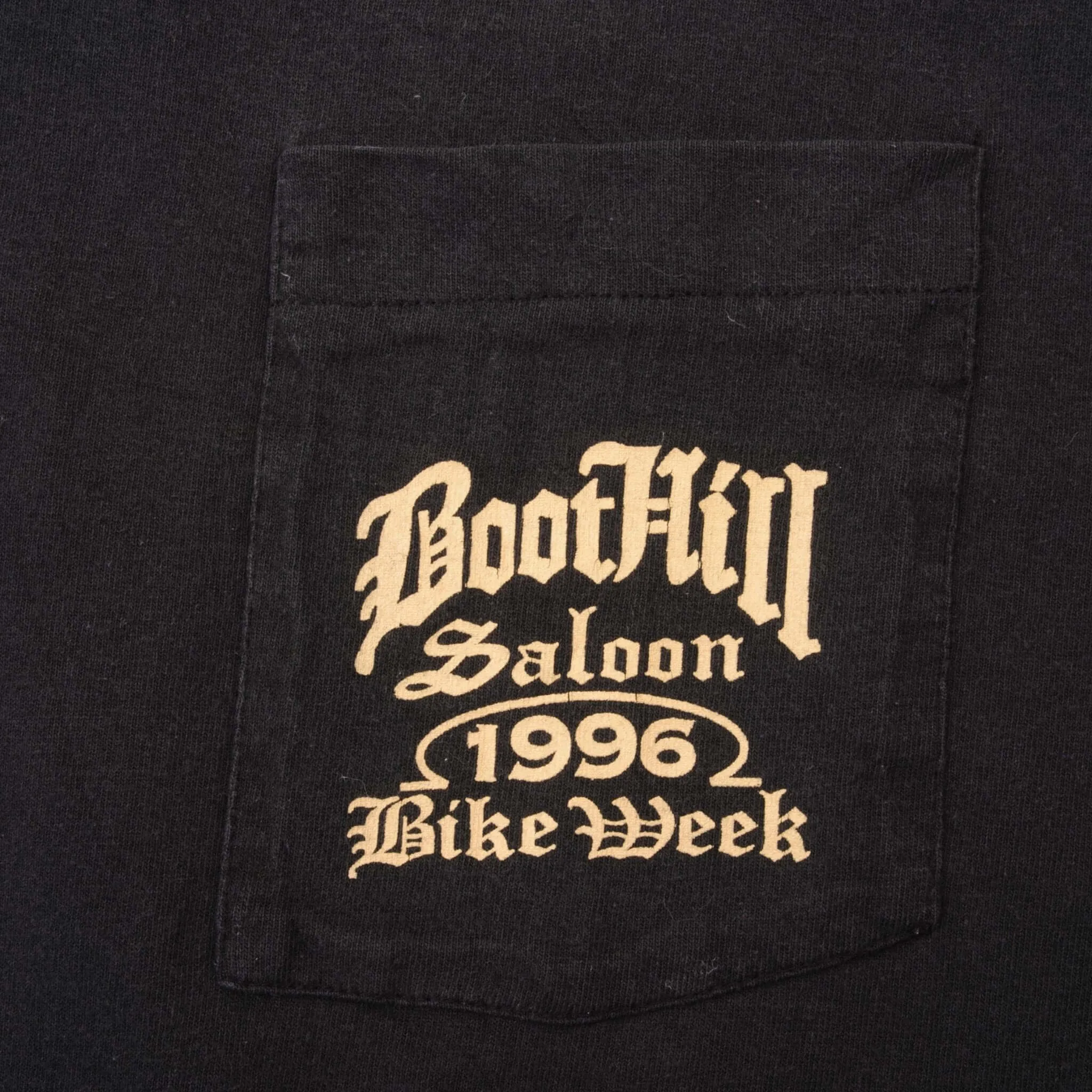 VINTAGE BOOT HILL SALOON BIKE WEEK 1996 TEE SHIRT SIZE LARGE MADE IN USA