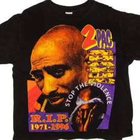 VINTAGE BOOTLEG 2PAC TEE SHIRT 1990's SIZE LARGE