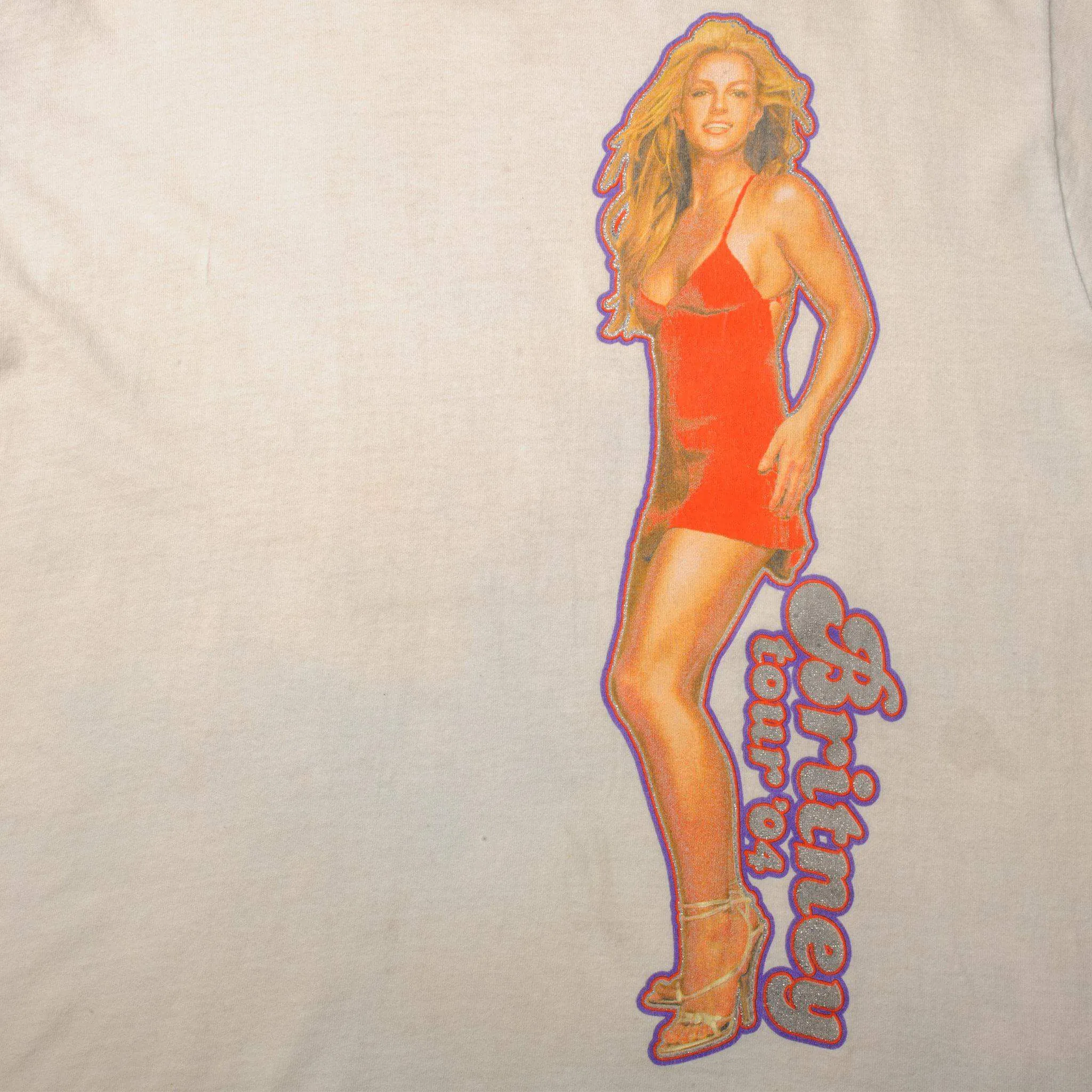 VINTAGE BRITNEY SPEARS TOUR TEE SHIRT 2004 SIZE LARGE