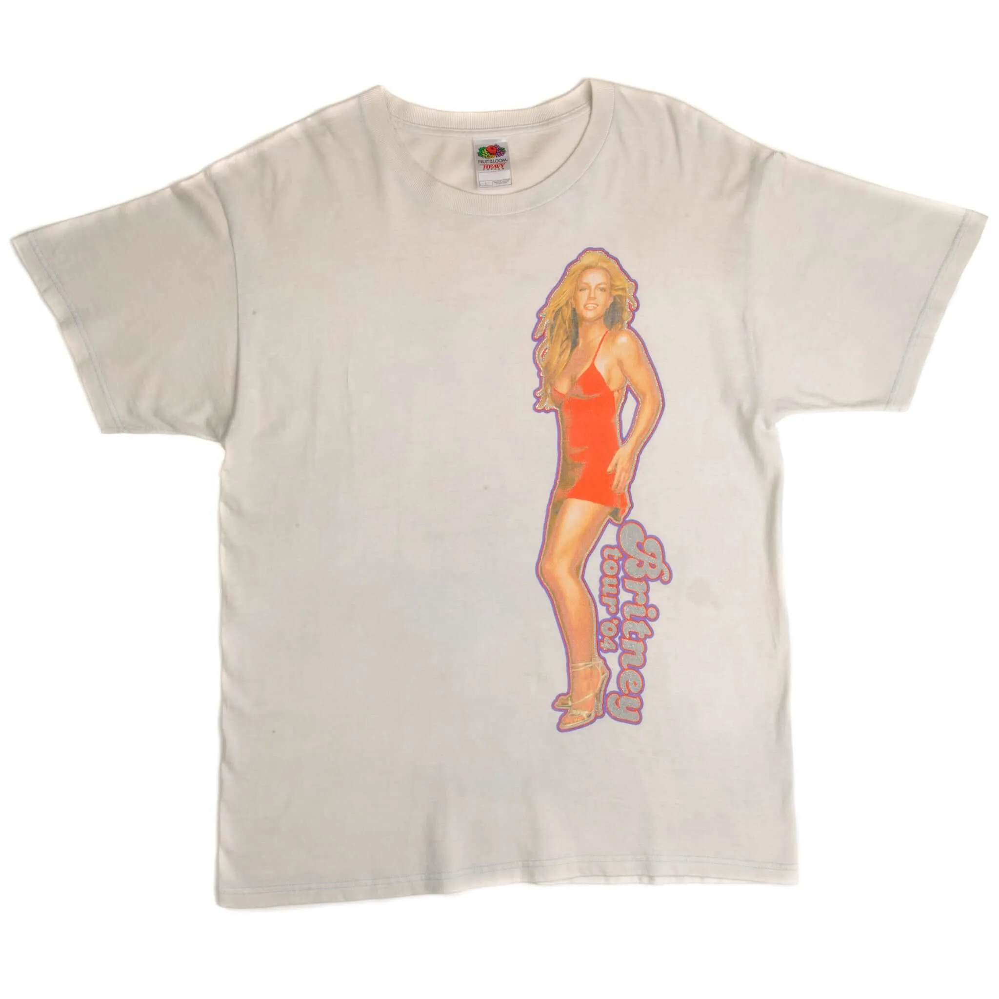 VINTAGE BRITNEY SPEARS TOUR TEE SHIRT 2004 SIZE LARGE