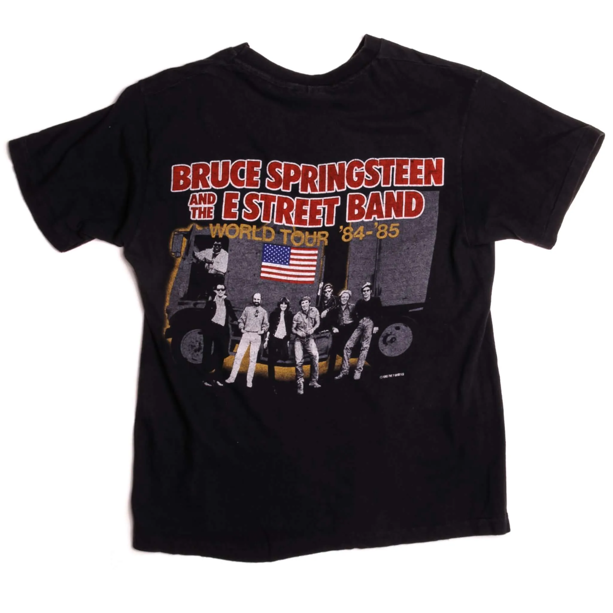 VINTAGE BRUCE SPRINGSTEEN & THE E STREET BAND TEE SHIRT 1985 SMALL MADE IN USA