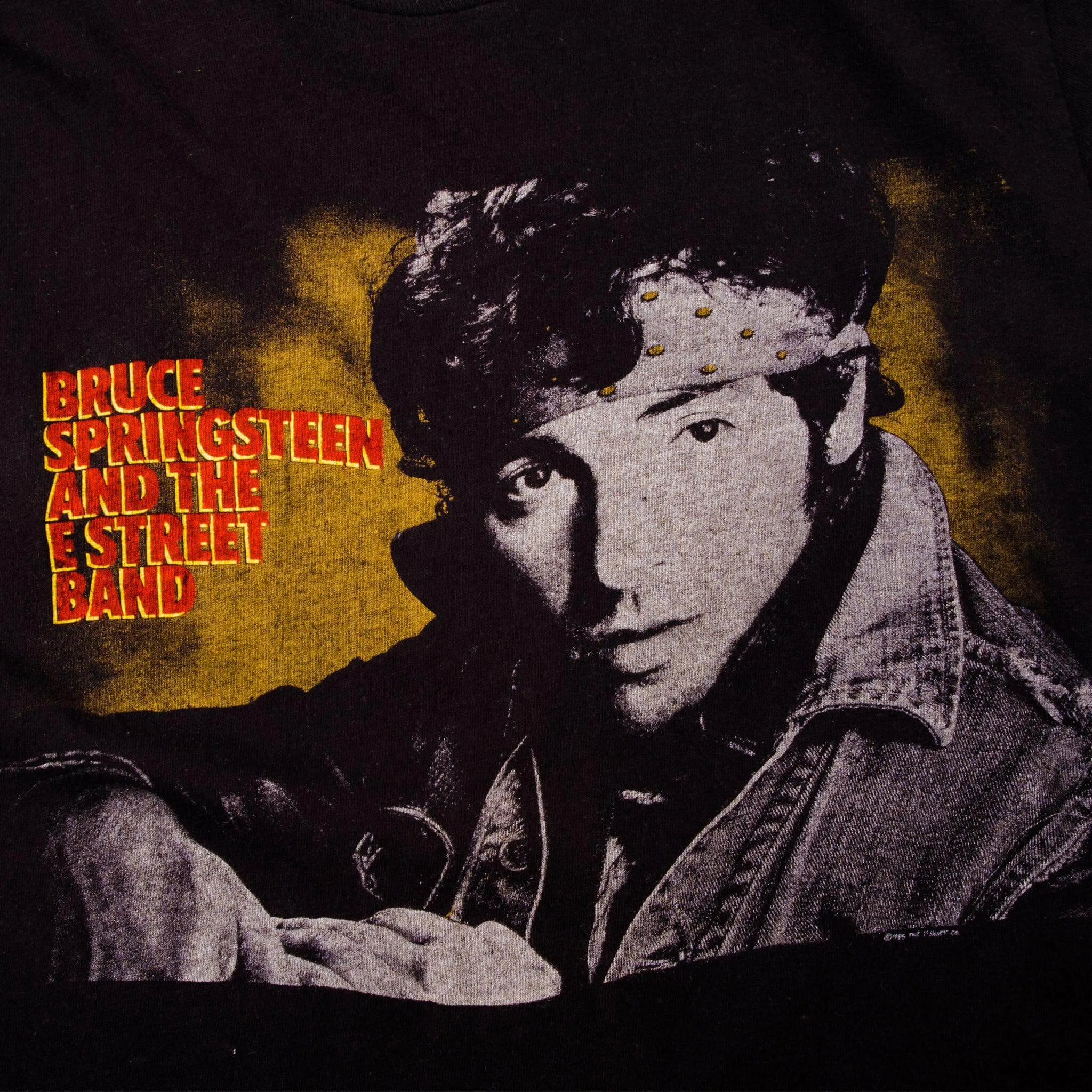 VINTAGE BRUCE SPRINGSTEEN & THE E STREET BAND TEE SHIRT 1985 SMALL MADE IN USA