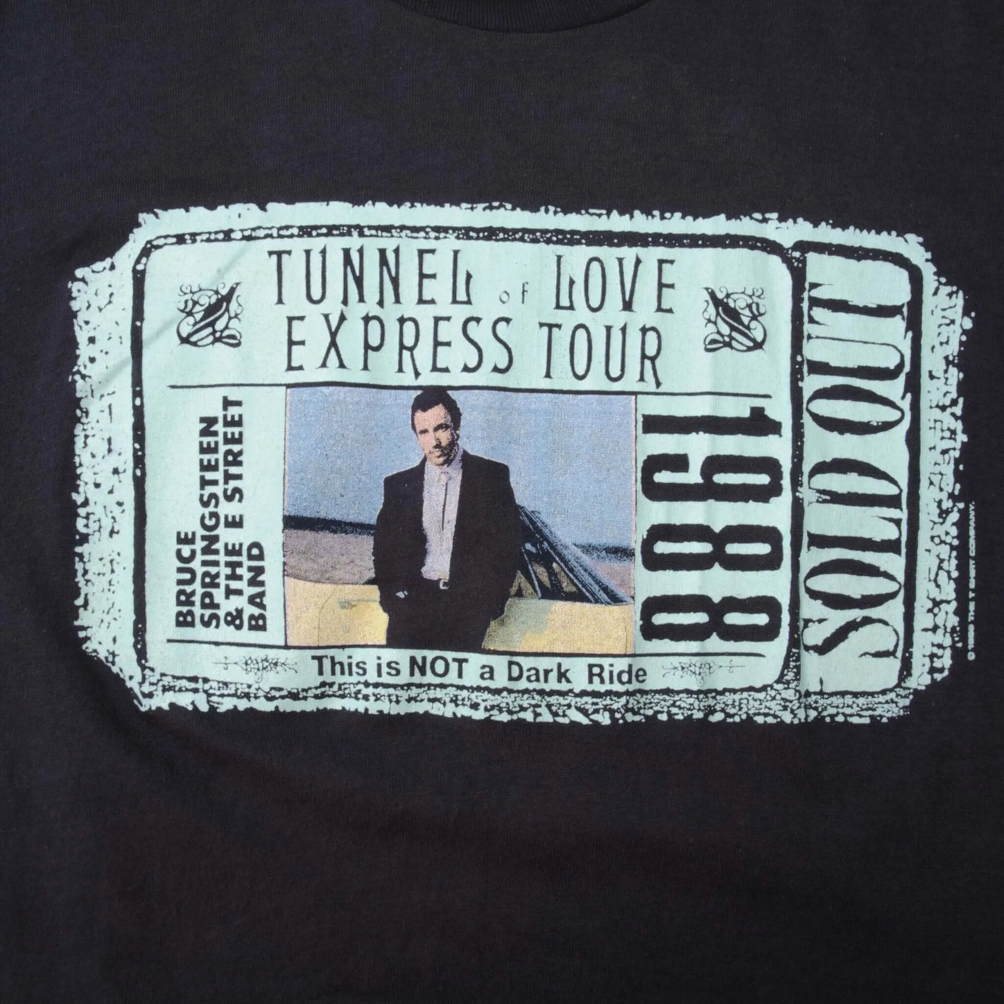 VINTAGE BRUCE SPRINGSTEEN EXPRESS TOUR 1988 TEE SHIRT SMALL MADE USA