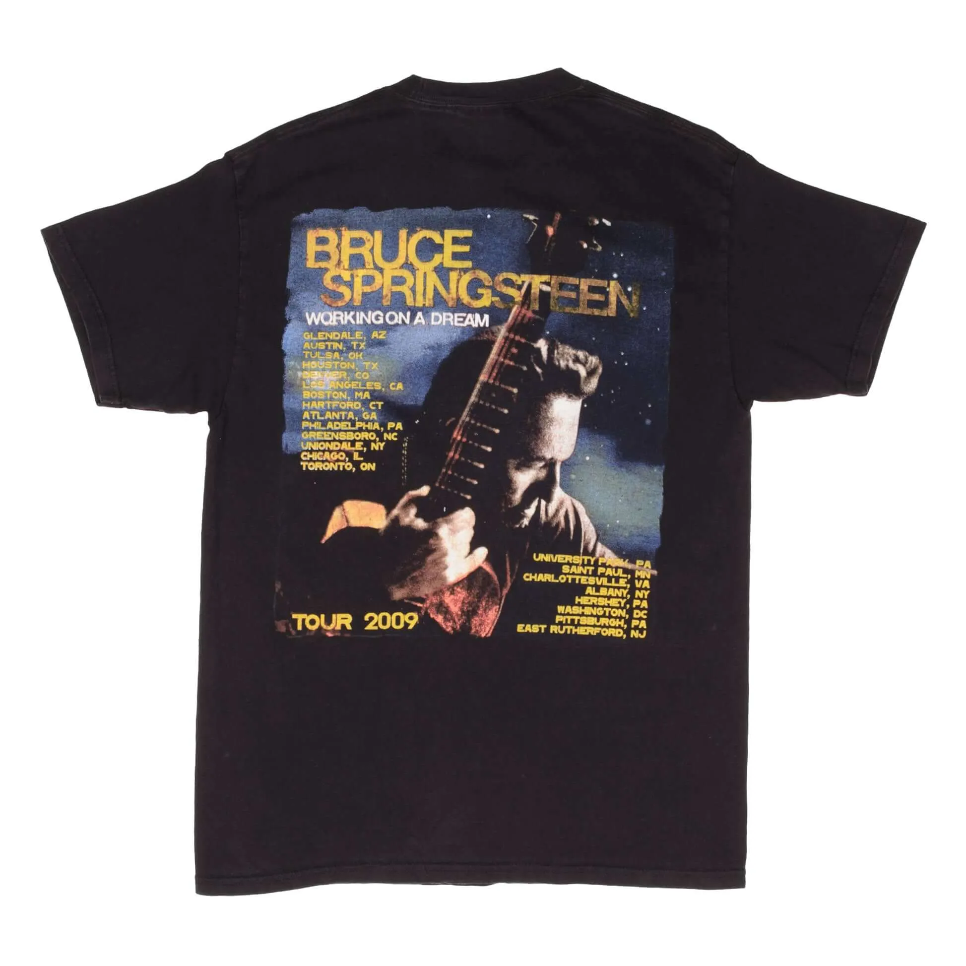 VINTAGE BRUCE SPRINGSTEEN TOUR 2009 TEE SHIRT SIZE MEDIUM